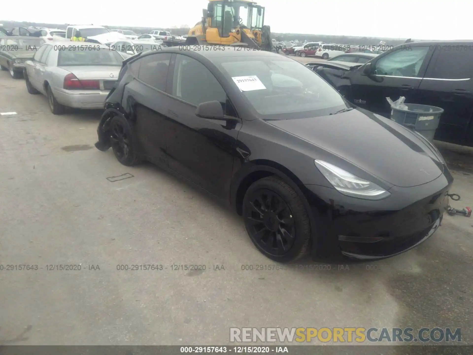 1 Photograph of a damaged car 5YJYGDEE6MF068028 TESLA Y 2021