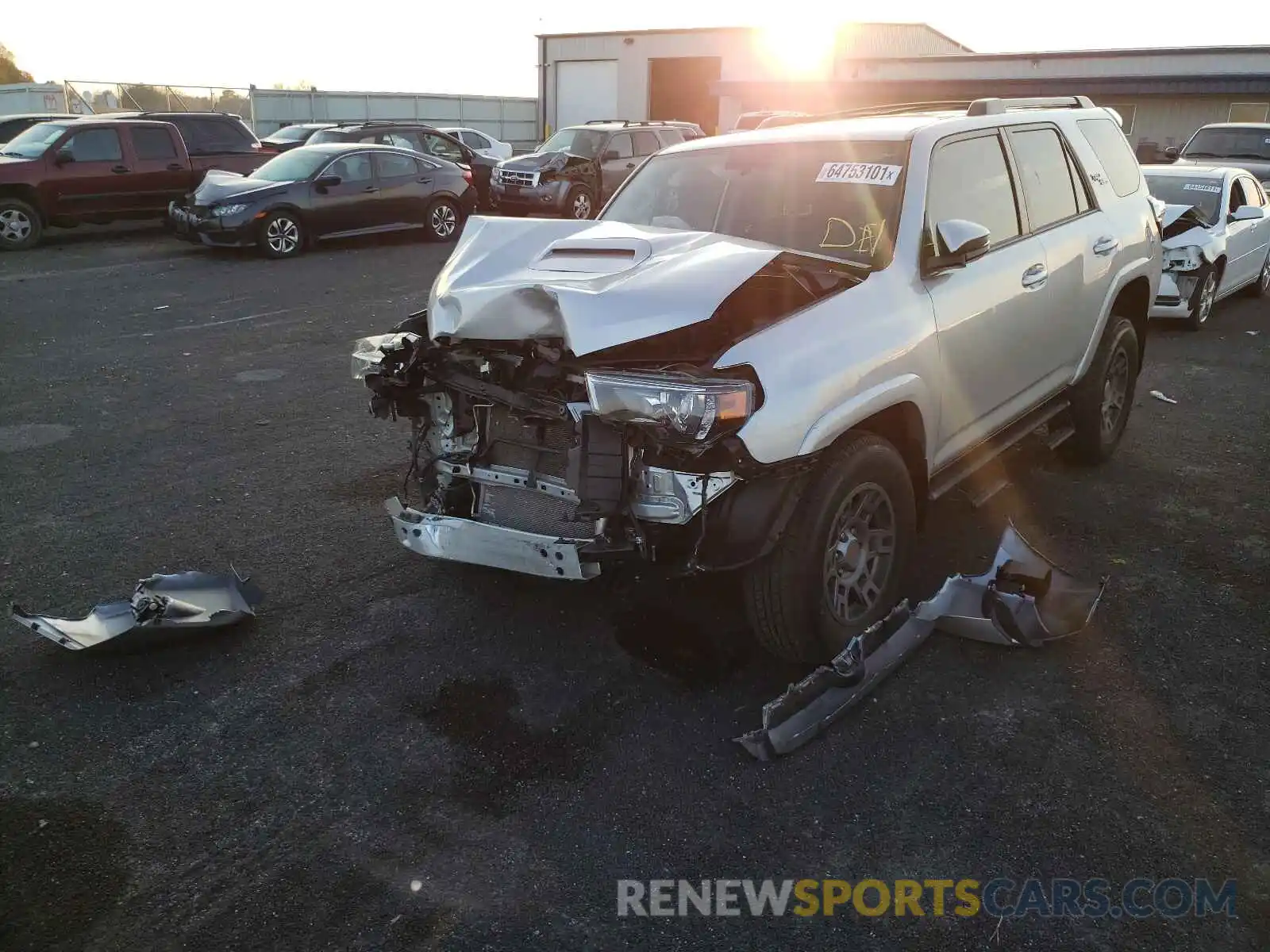 2 Photograph of a damaged car JTEBU5JR0K5637494 TOYOTA 4RUNNER 2019