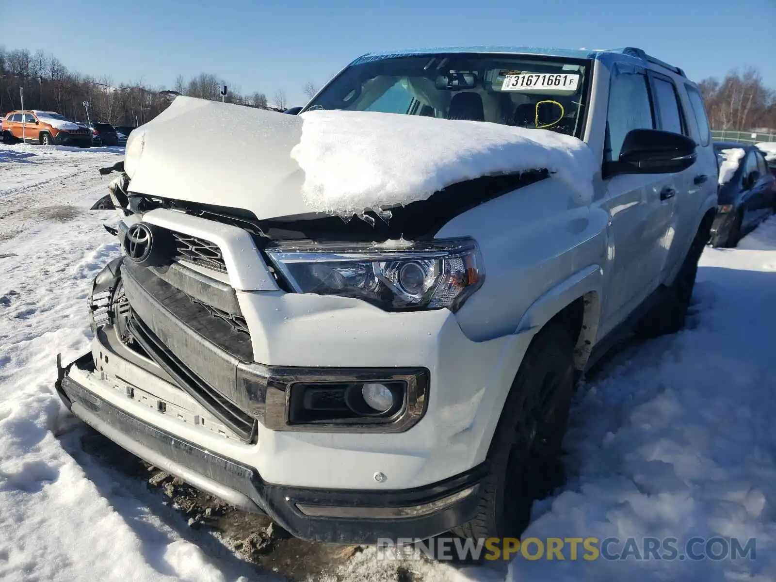 2 Photograph of a damaged car JTEBU5JR0K5644641 TOYOTA 4RUNNER 2019