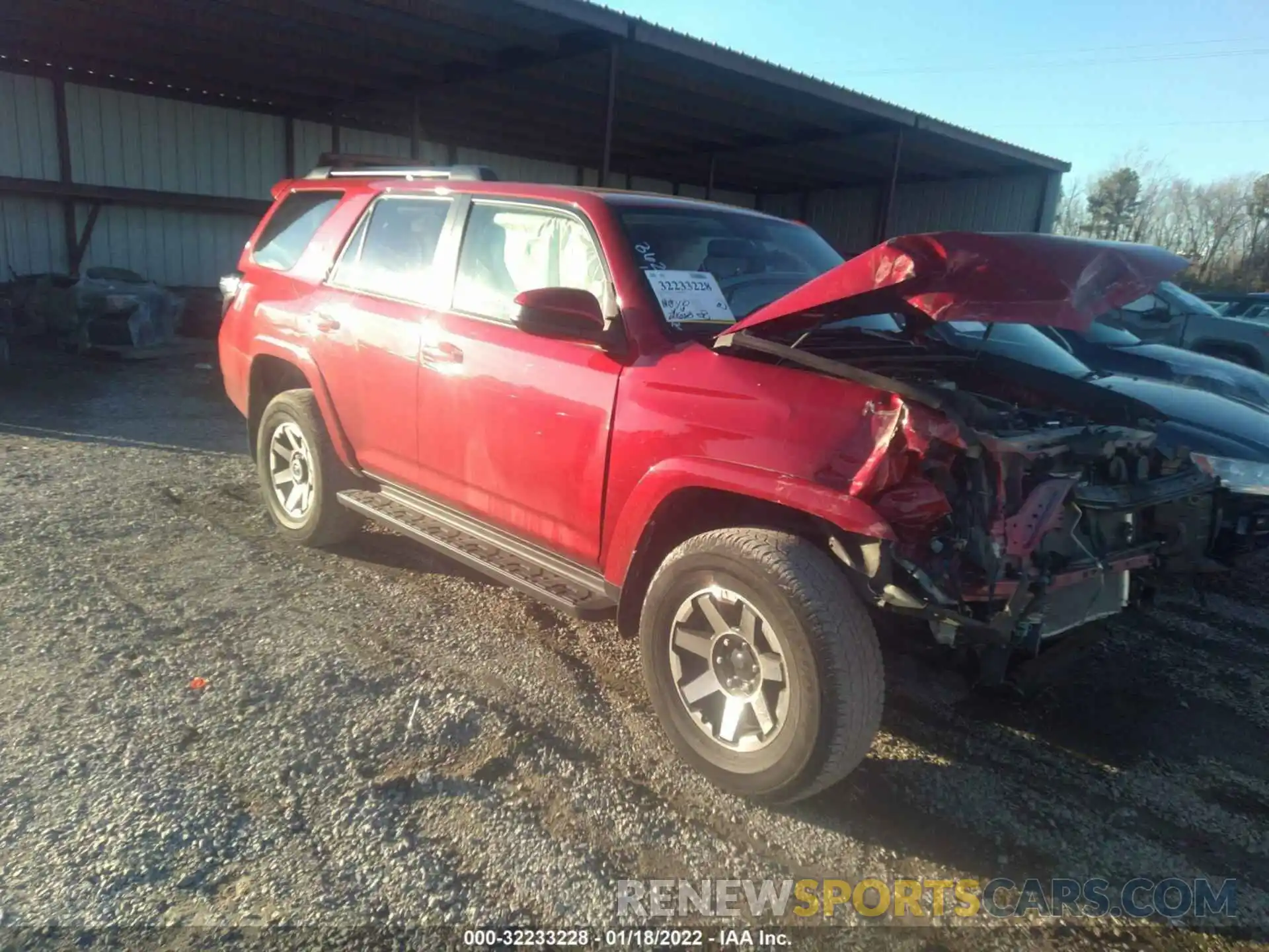 1 Photograph of a damaged car JTEBU5JR0K5674299 TOYOTA 4RUNNER 2019