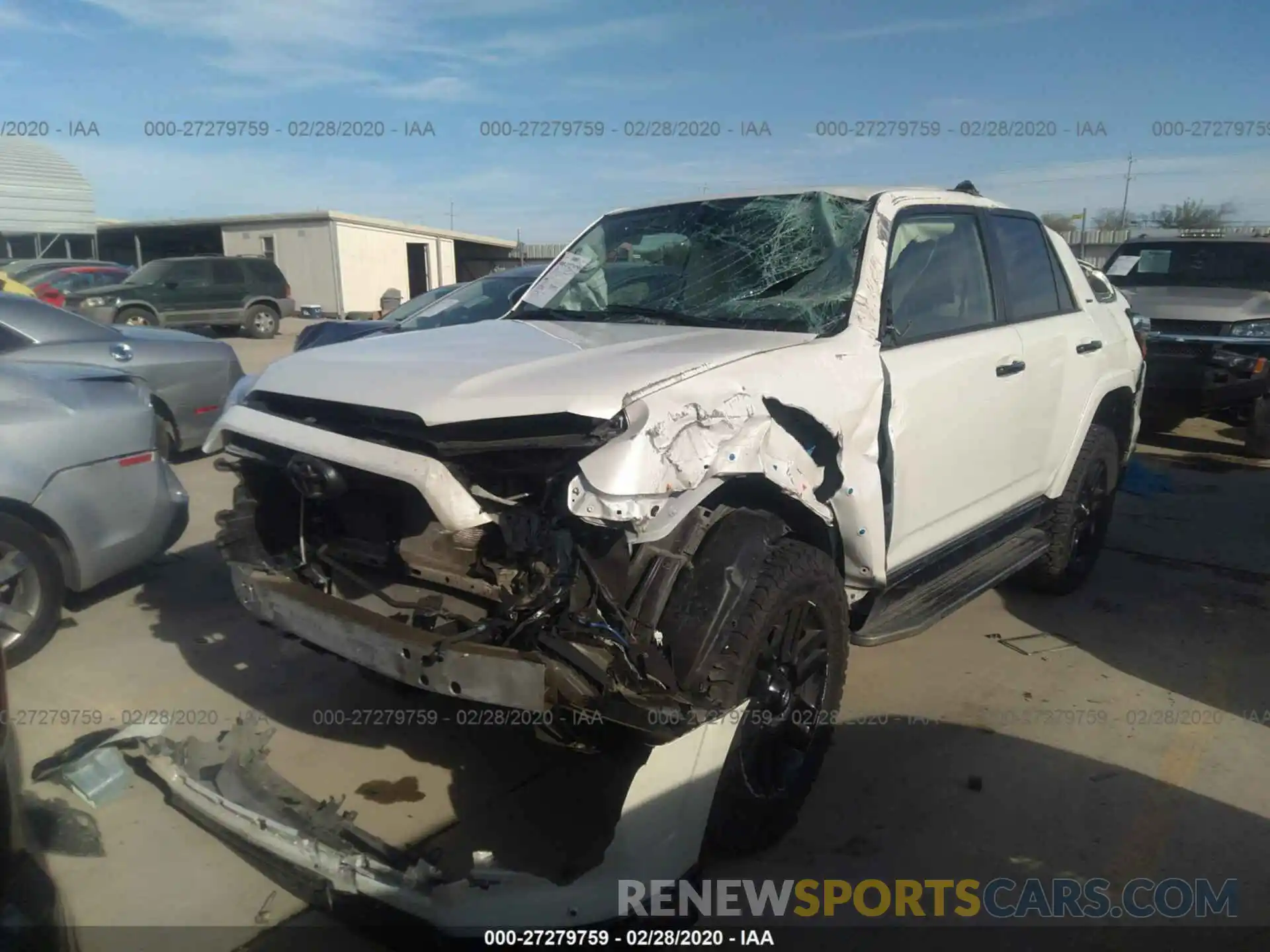 2 Photograph of a damaged car JTEBU5JR0K5681723 TOYOTA 4RUNNER 2019