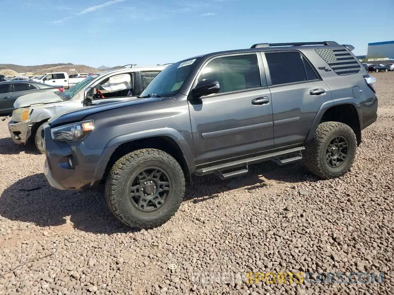 1 Photograph of a damaged car JTEBU5JR0K5684279 TOYOTA 4RUNNER 2019