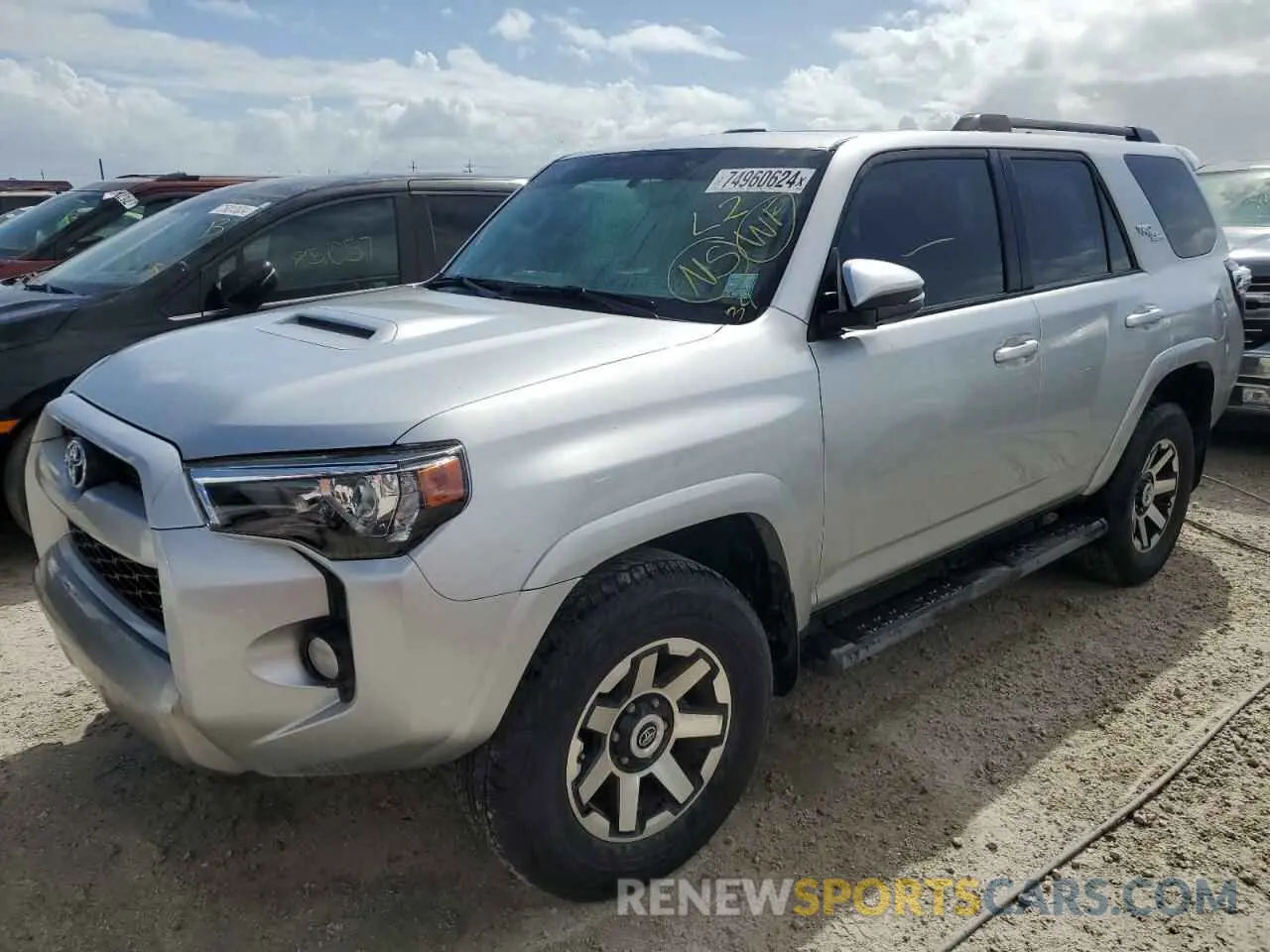 1 Photograph of a damaged car JTEBU5JR0K5688218 TOYOTA 4RUNNER 2019