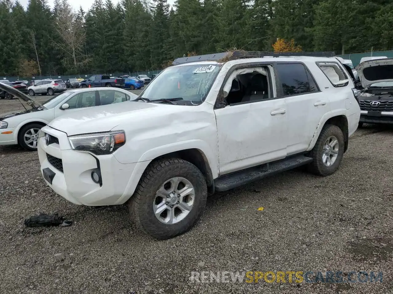 1 Photograph of a damaged car JTEBU5JR0K5692687 TOYOTA 4RUNNER 2019