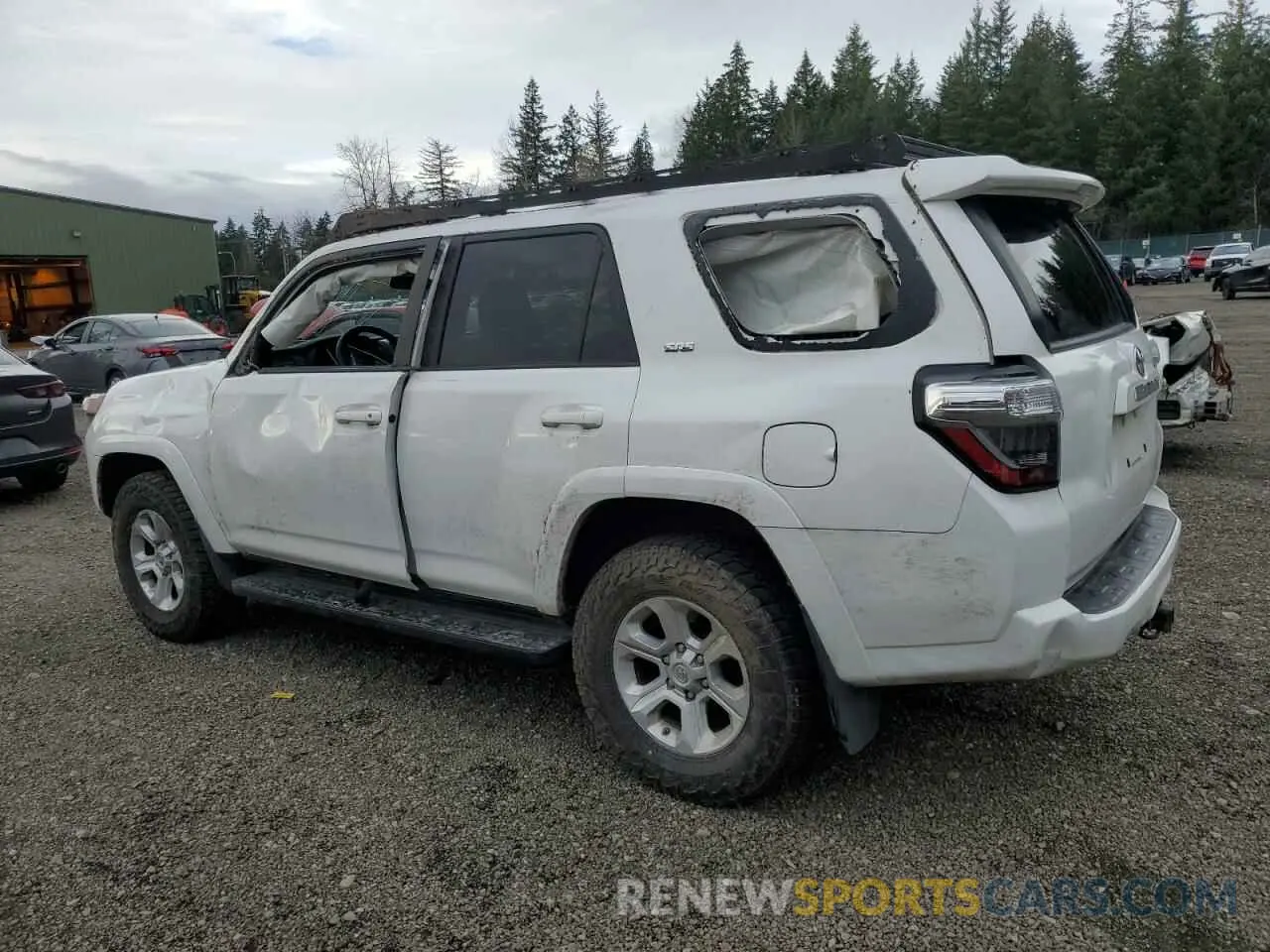2 Photograph of a damaged car JTEBU5JR0K5692687 TOYOTA 4RUNNER 2019