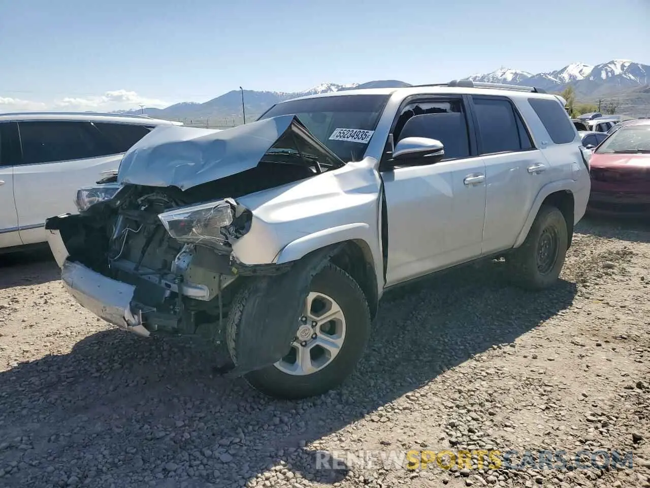 1 Photograph of a damaged car JTEBU5JR0K5695394 TOYOTA 4RUNNER 2019