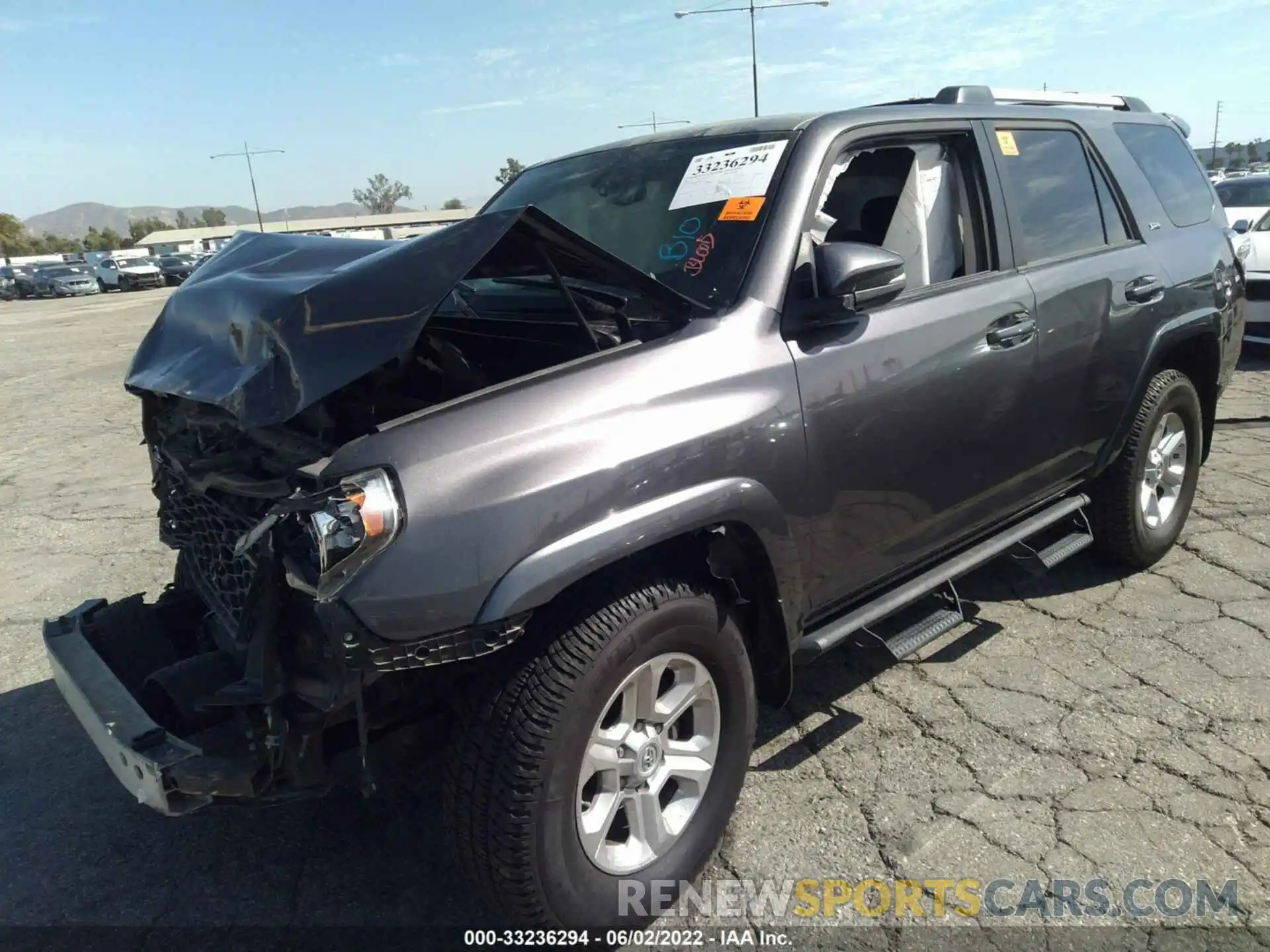 2 Photograph of a damaged car JTEBU5JR1K5624785 TOYOTA 4RUNNER 2019