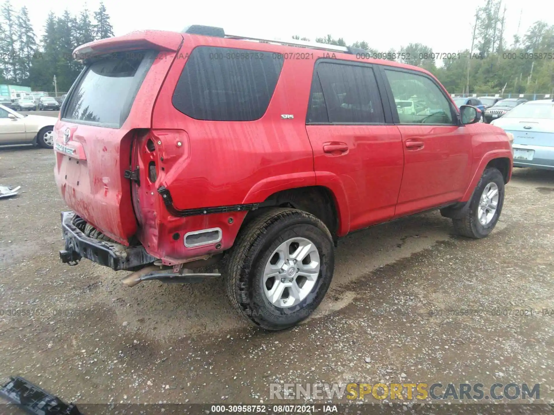 4 Photograph of a damaged car JTEBU5JR1K5626116 TOYOTA 4RUNNER 2019