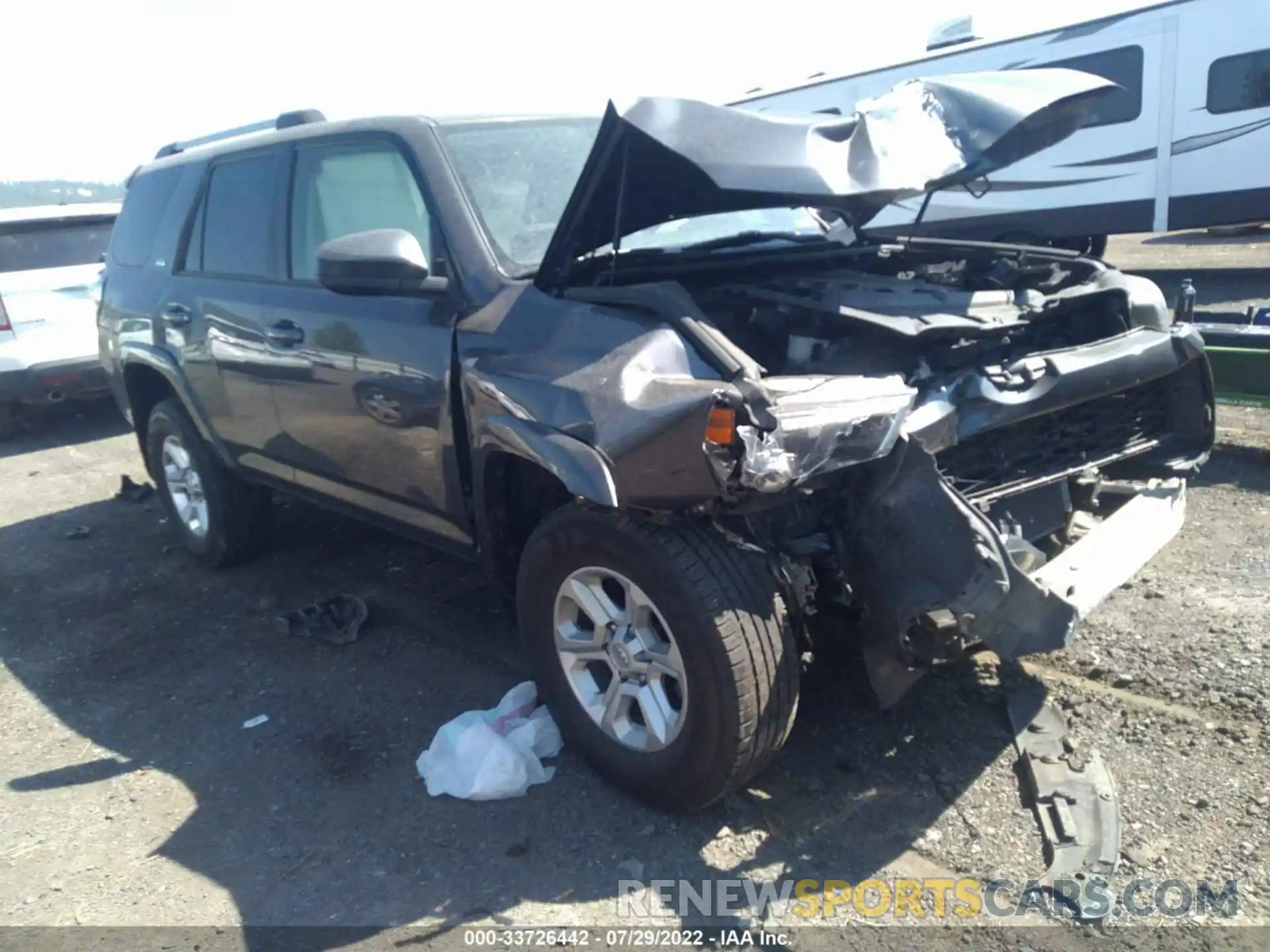 1 Photograph of a damaged car JTEBU5JR1K5636676 TOYOTA 4RUNNER 2019