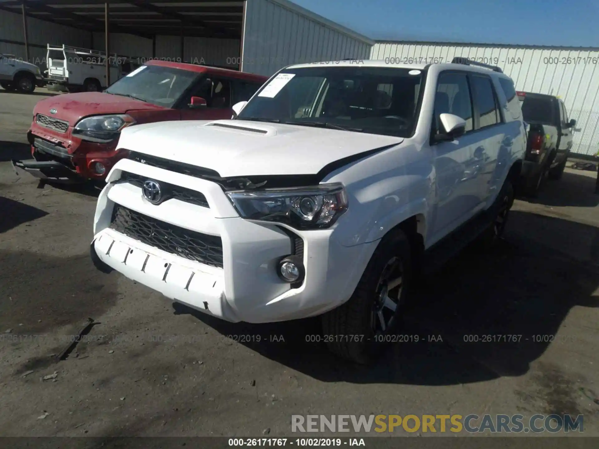 2 Photograph of a damaged car JTEBU5JR1K5655888 TOYOTA 4RUNNER 2019