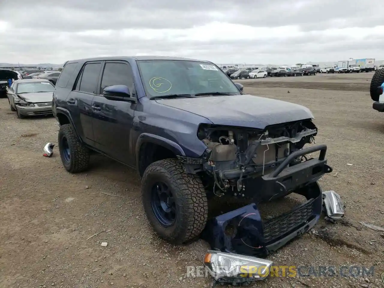 1 Photograph of a damaged car JTEBU5JR1K5662761 TOYOTA 4RUNNER 2019