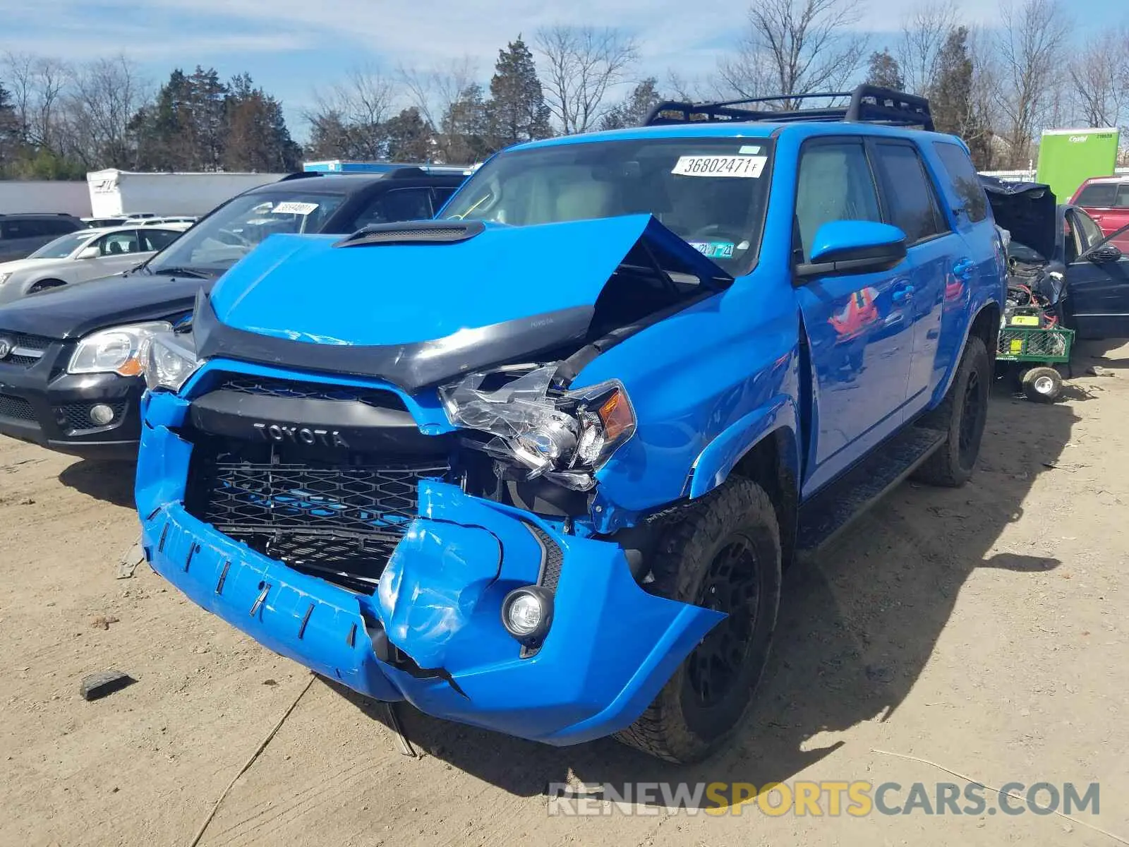 2 Photograph of a damaged car JTEBU5JR1K5672786 TOYOTA 4RUNNER 2019