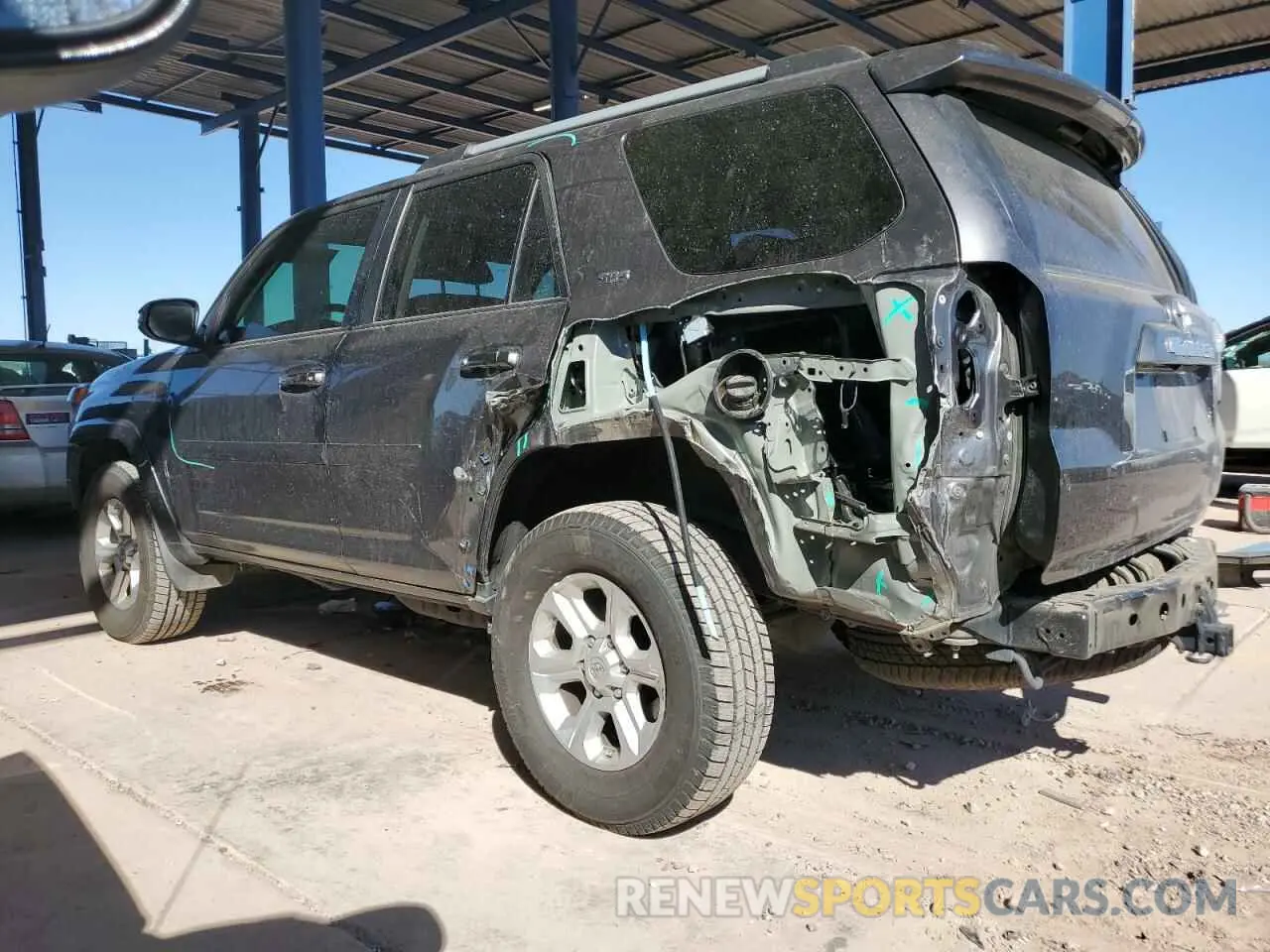 2 Photograph of a damaged car JTEBU5JR1K5690012 TOYOTA 4RUNNER 2019