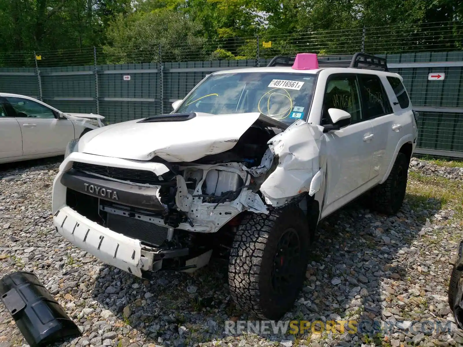 2 Photograph of a damaged car JTEBU5JR1K5696781 TOYOTA 4RUNNER 2019