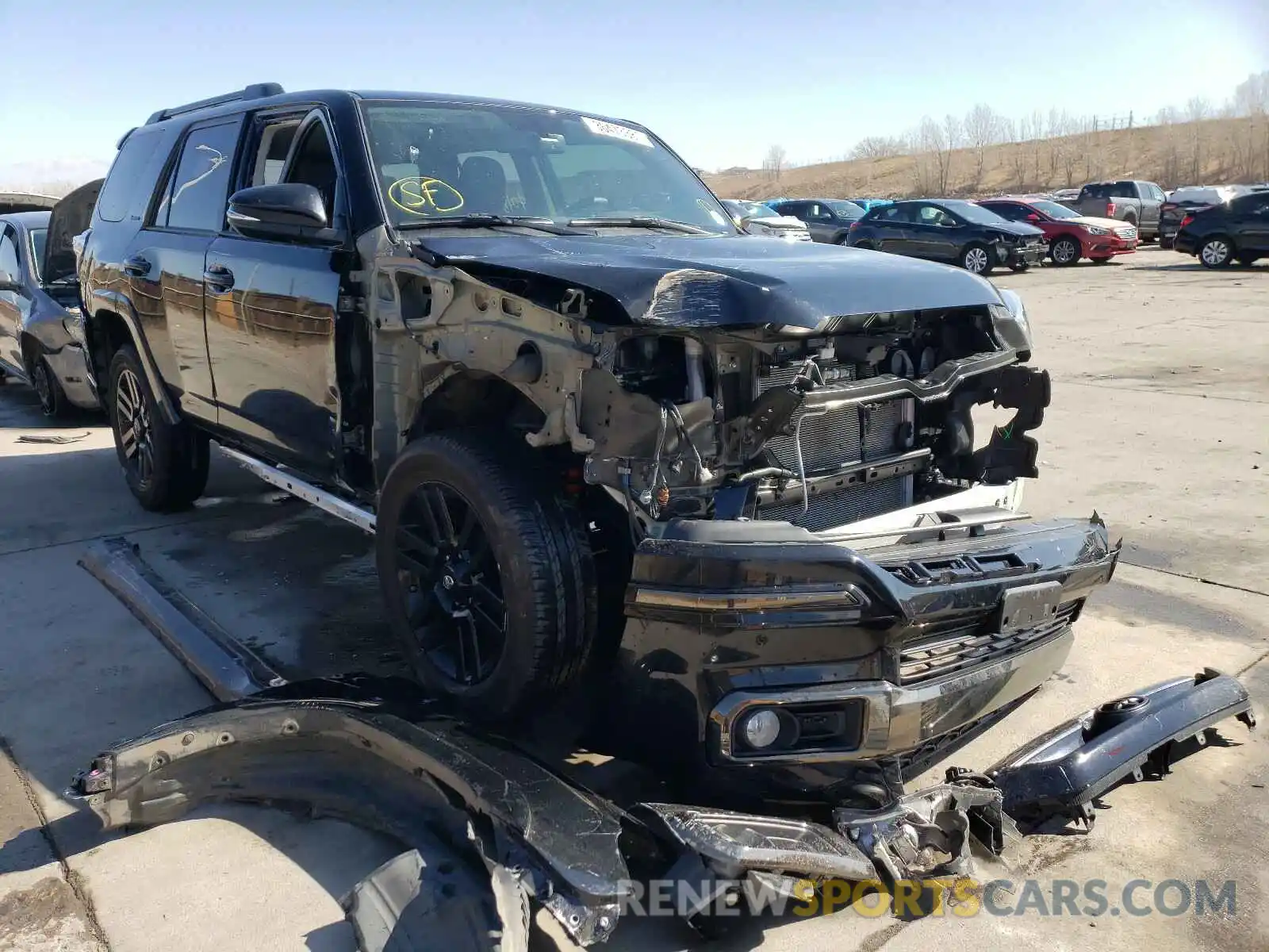 1 Photograph of a damaged car JTEBU5JR1K5719282 TOYOTA 4RUNNER 2019