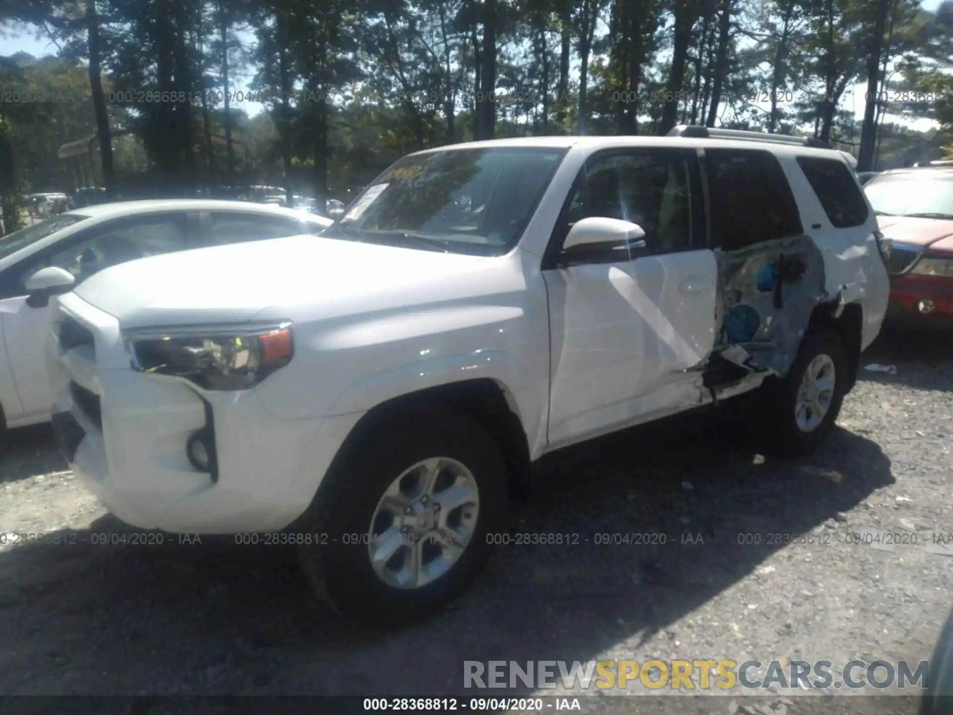 2 Photograph of a damaged car JTEBU5JR1K5722974 TOYOTA 4RUNNER 2019