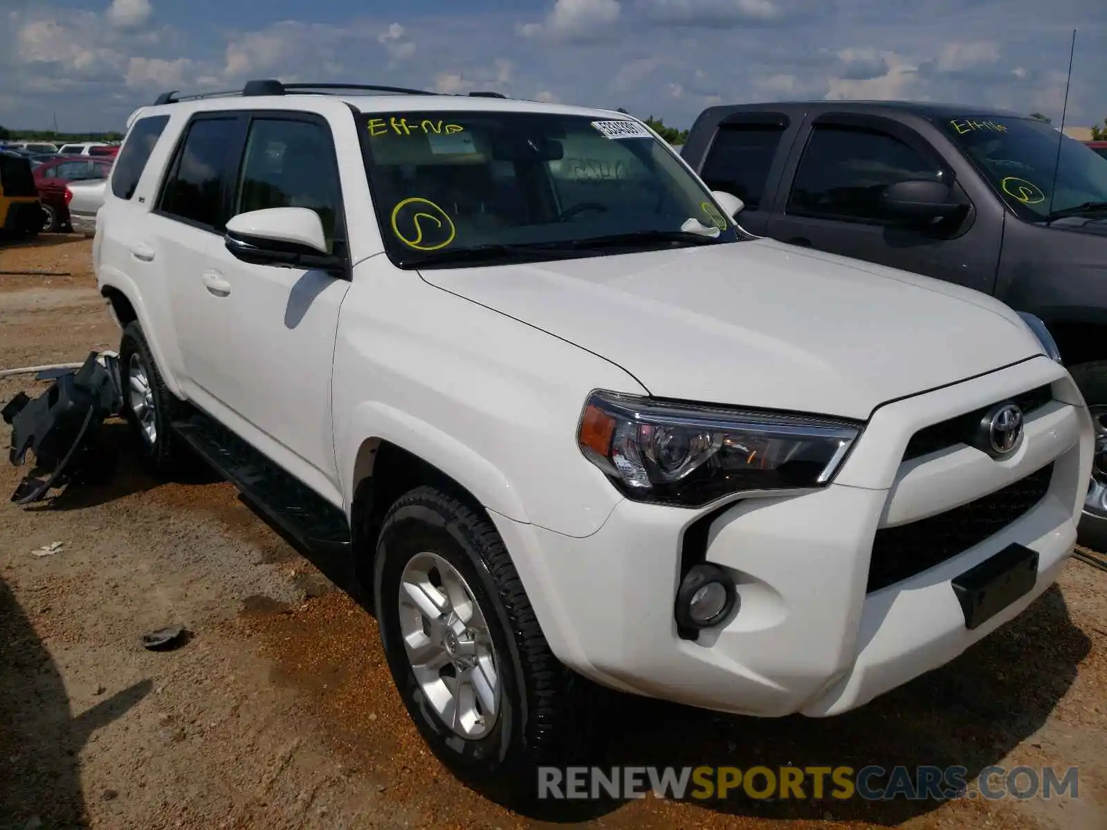 1 Photograph of a damaged car JTEBU5JR1K5724899 TOYOTA 4RUNNER 2019