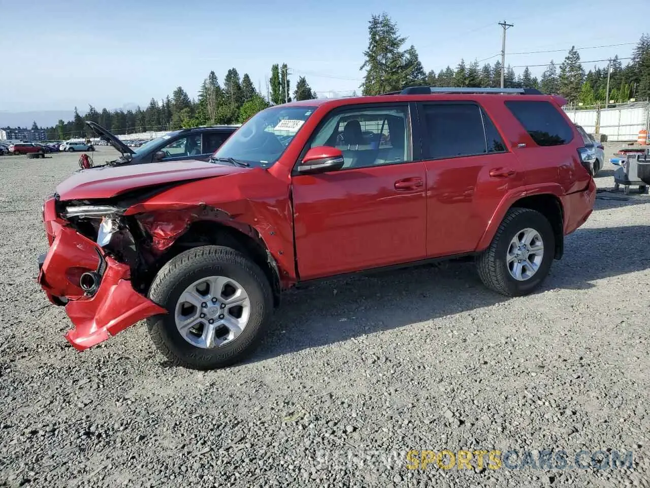 1 Photograph of a damaged car JTEBU5JR2K5633947 TOYOTA 4RUNNER 2019