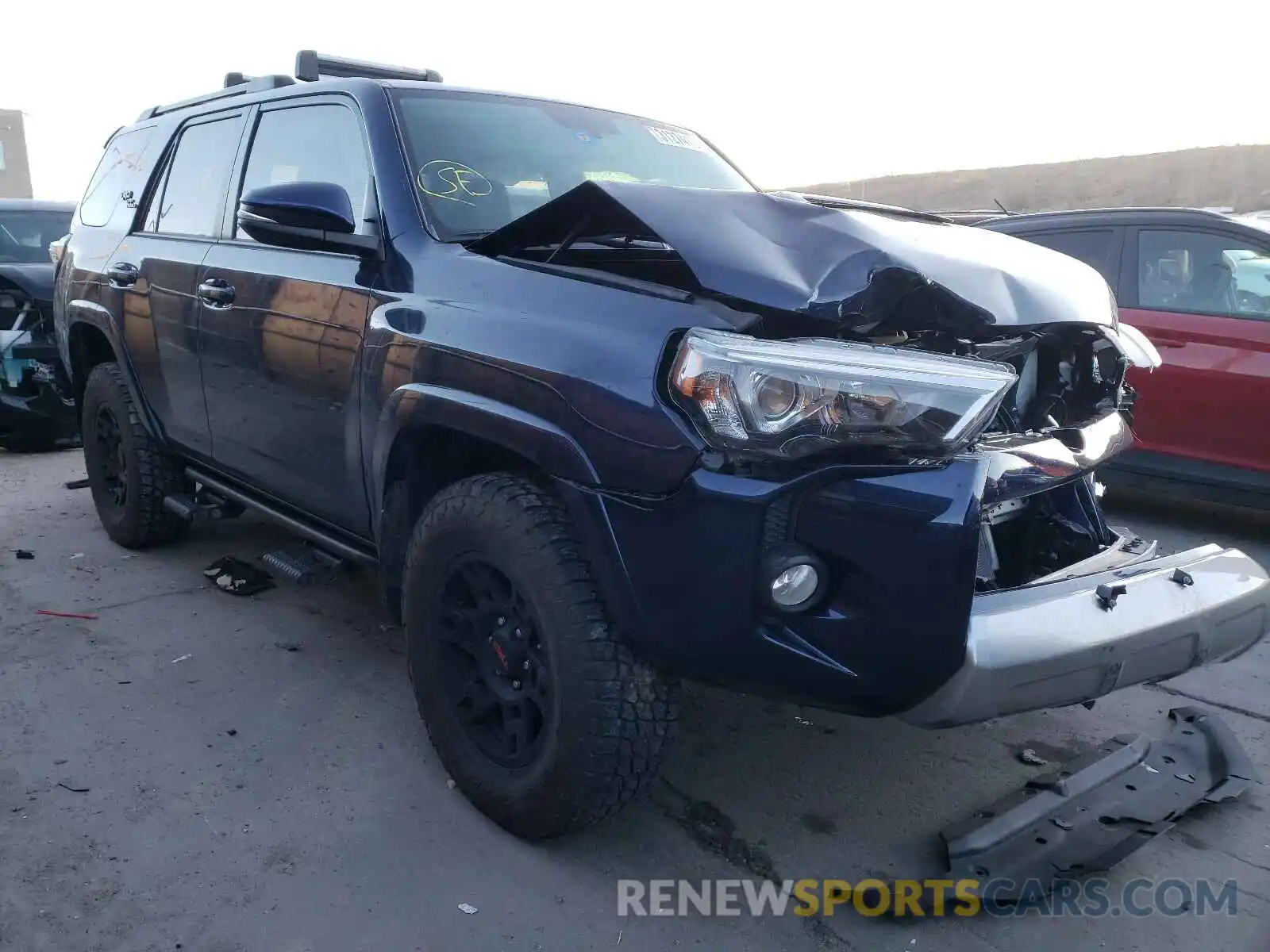 1 Photograph of a damaged car JTEBU5JR2K5645466 TOYOTA 4RUNNER 2019