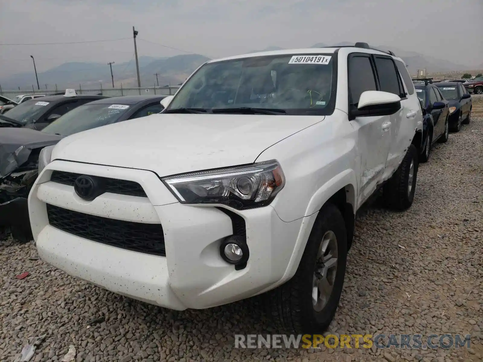 2 Photograph of a damaged car JTEBU5JR2K5646147 TOYOTA 4RUNNER 2019