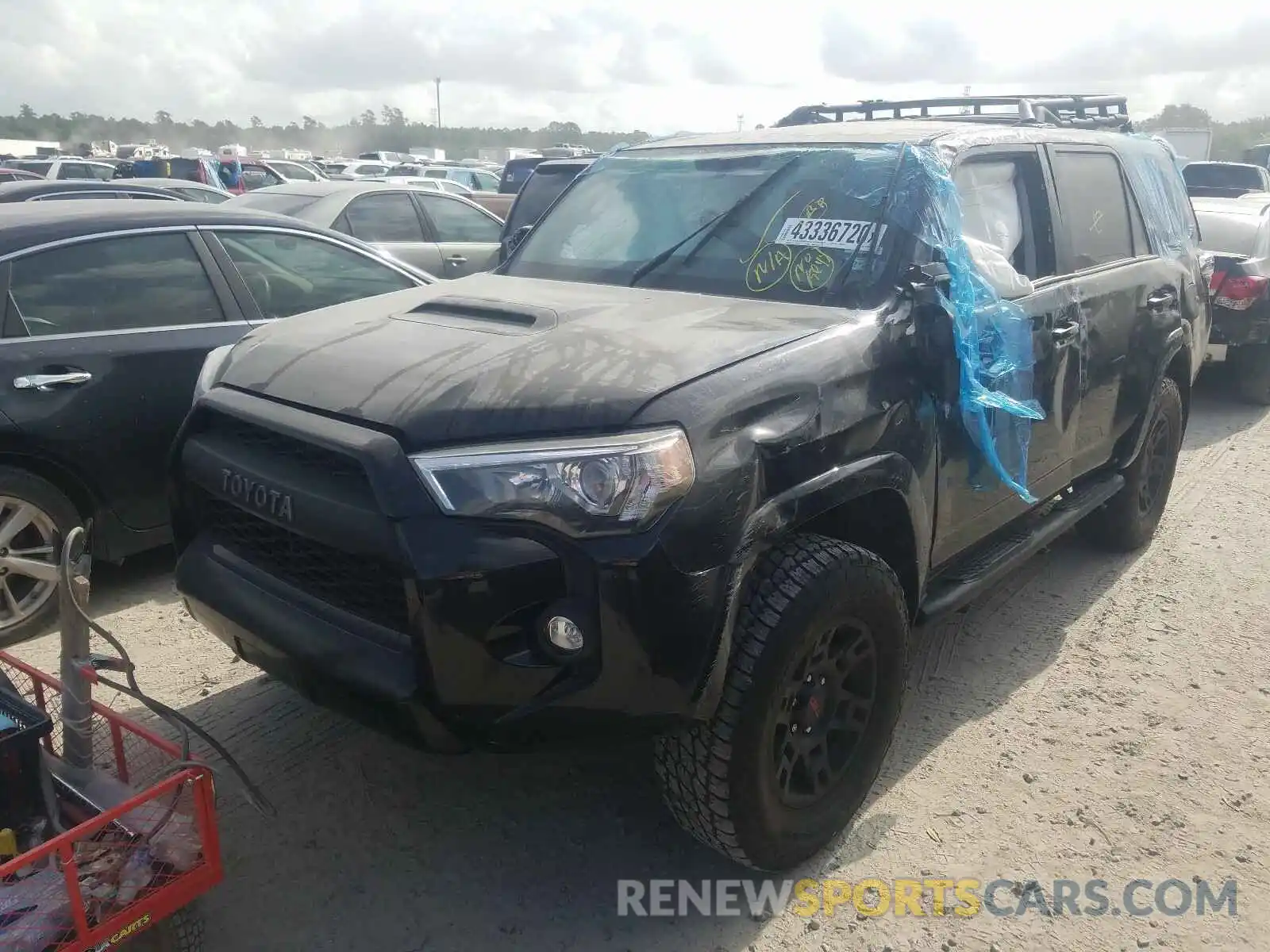 2 Photograph of a damaged car JTEBU5JR2K5653034 TOYOTA 4RUNNER 2019