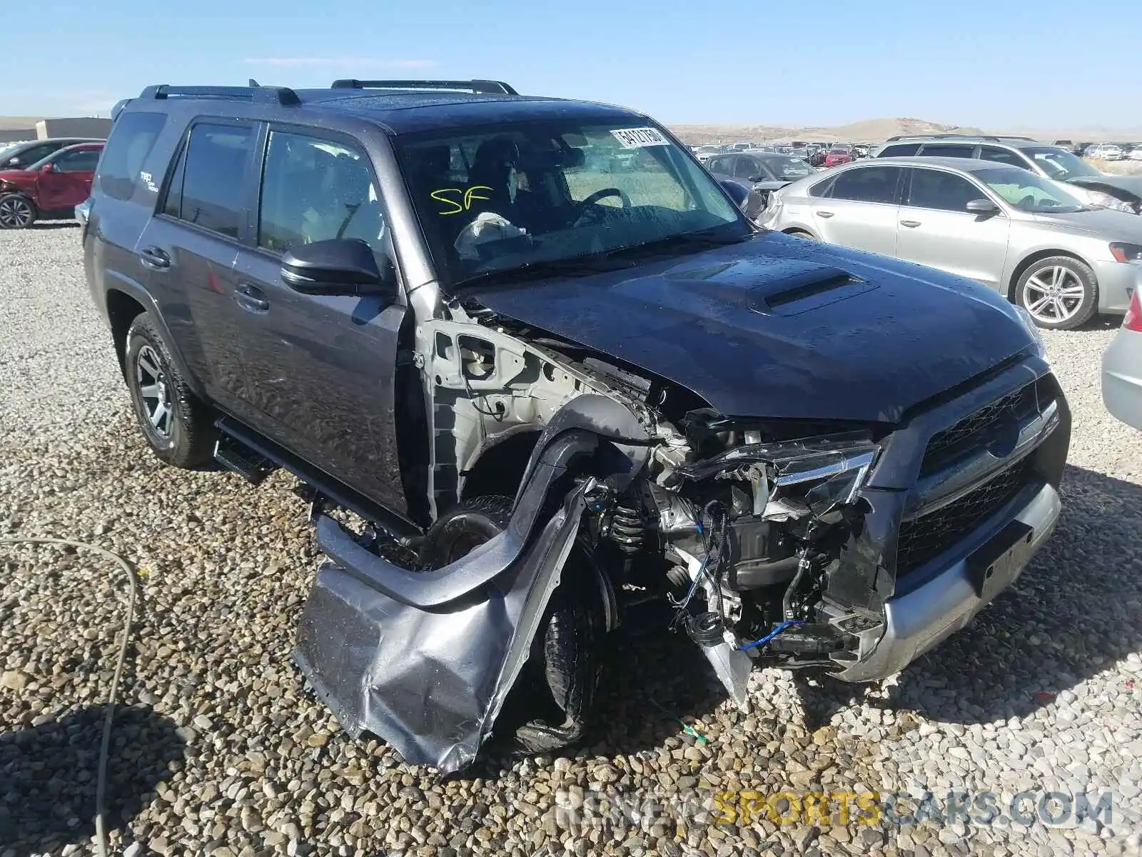 1 Photograph of a damaged car JTEBU5JR2K5665328 TOYOTA 4RUNNER 2019