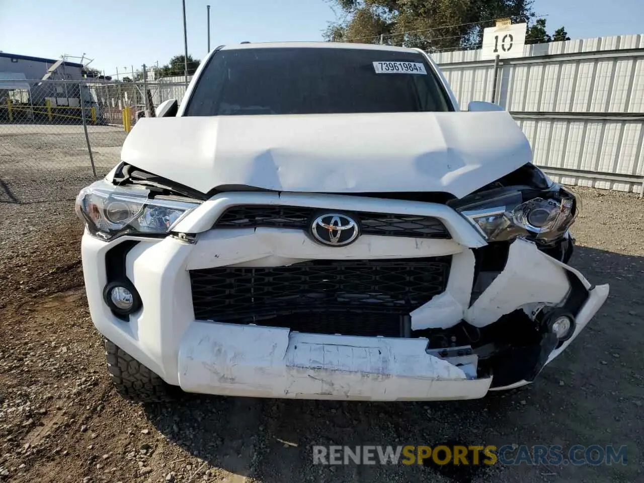 5 Photograph of a damaged car JTEBU5JR2K5675518 TOYOTA 4RUNNER 2019