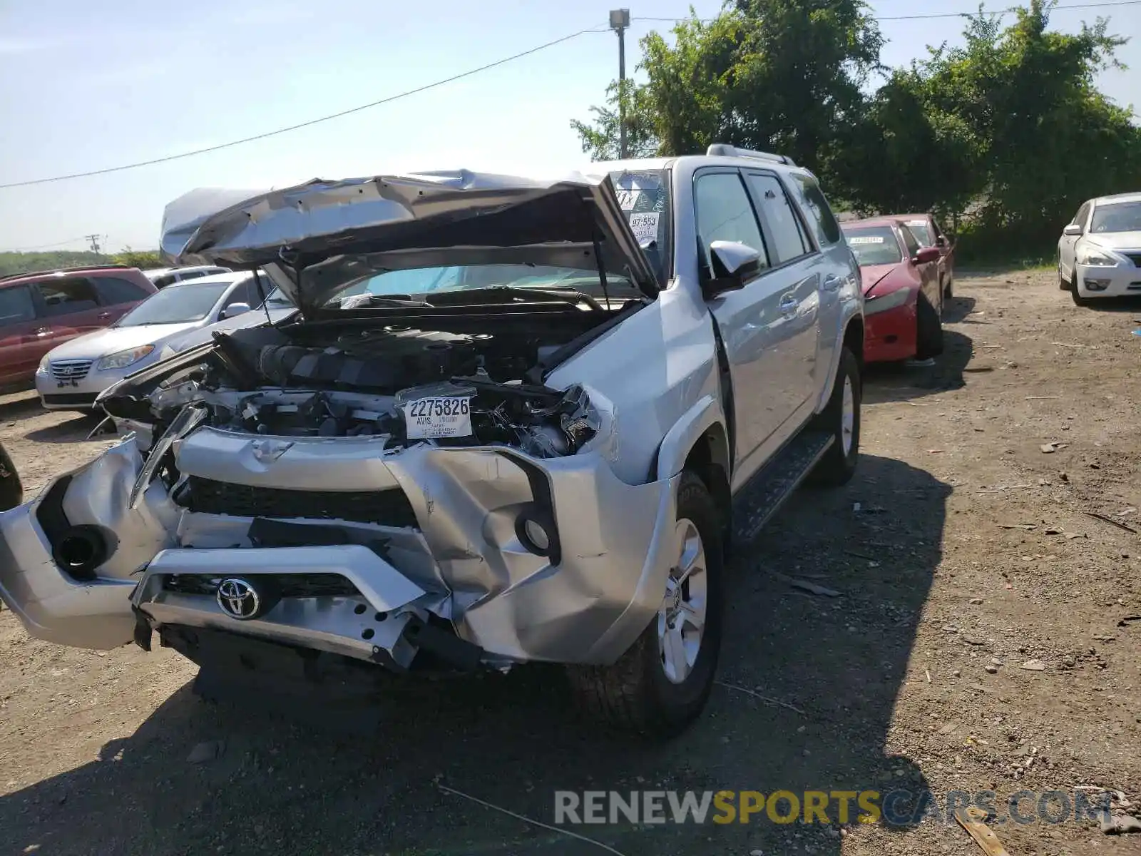 2 Photograph of a damaged car JTEBU5JR2K5683523 TOYOTA 4RUNNER 2019