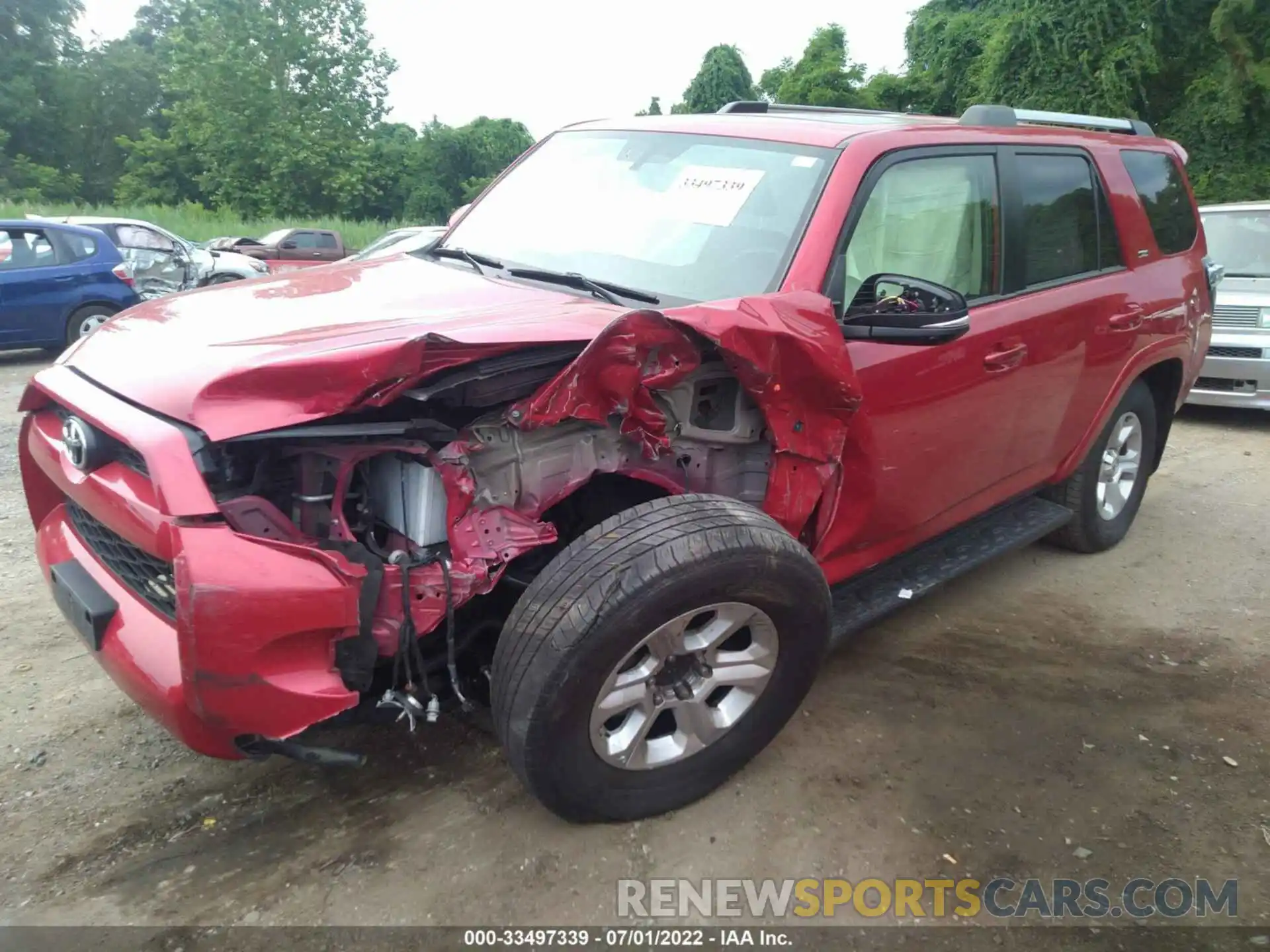 2 Photograph of a damaged car JTEBU5JR2K5695073 TOYOTA 4RUNNER 2019