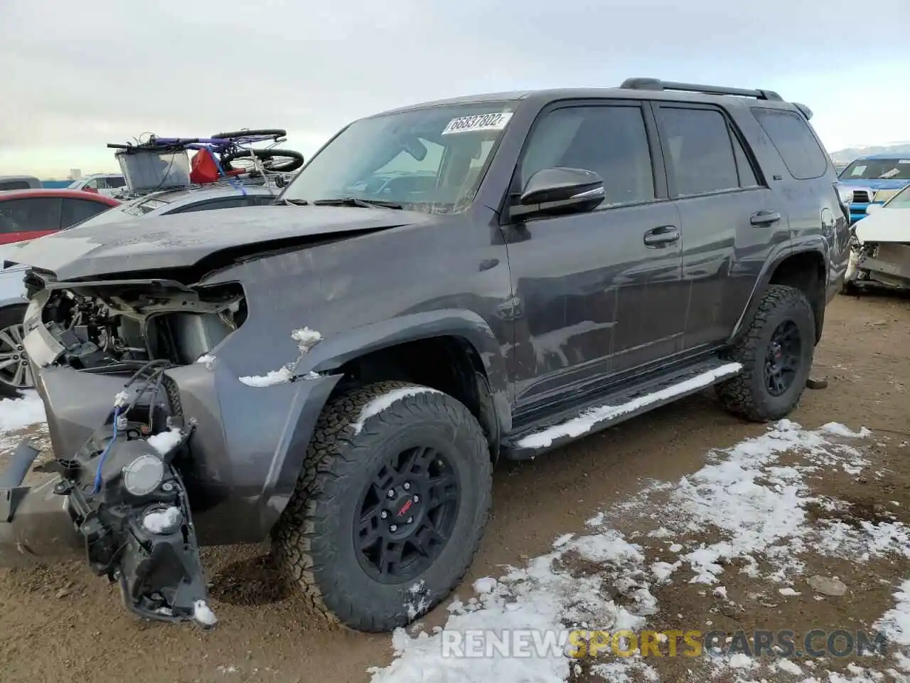 1 Photograph of a damaged car JTEBU5JR2K5695493 TOYOTA 4RUNNER 2019