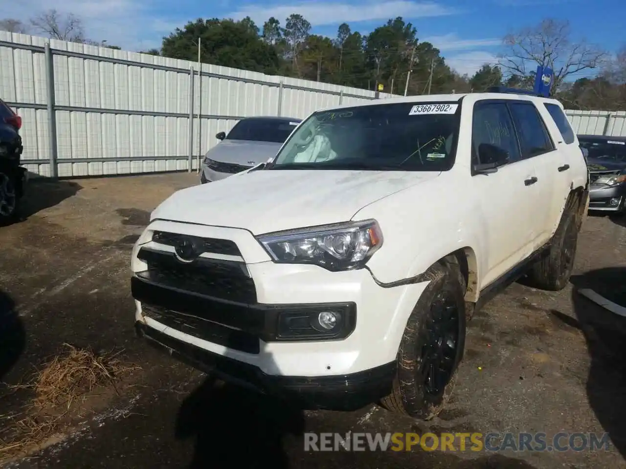 2 Photograph of a damaged car JTEBU5JR2K5697552 TOYOTA 4RUNNER 2019