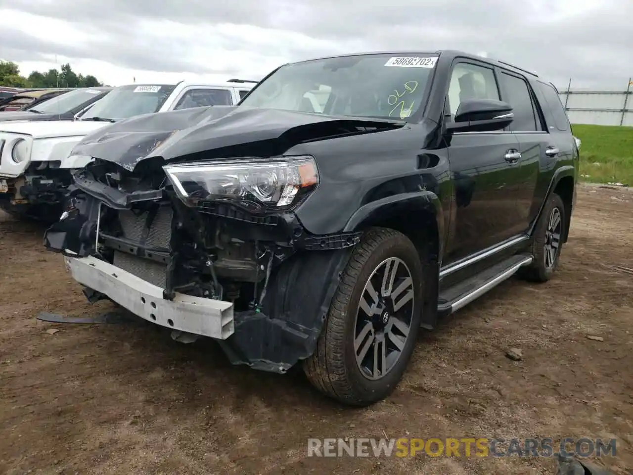 2 Photograph of a damaged car JTEBU5JR2K5704287 TOYOTA 4RUNNER 2019