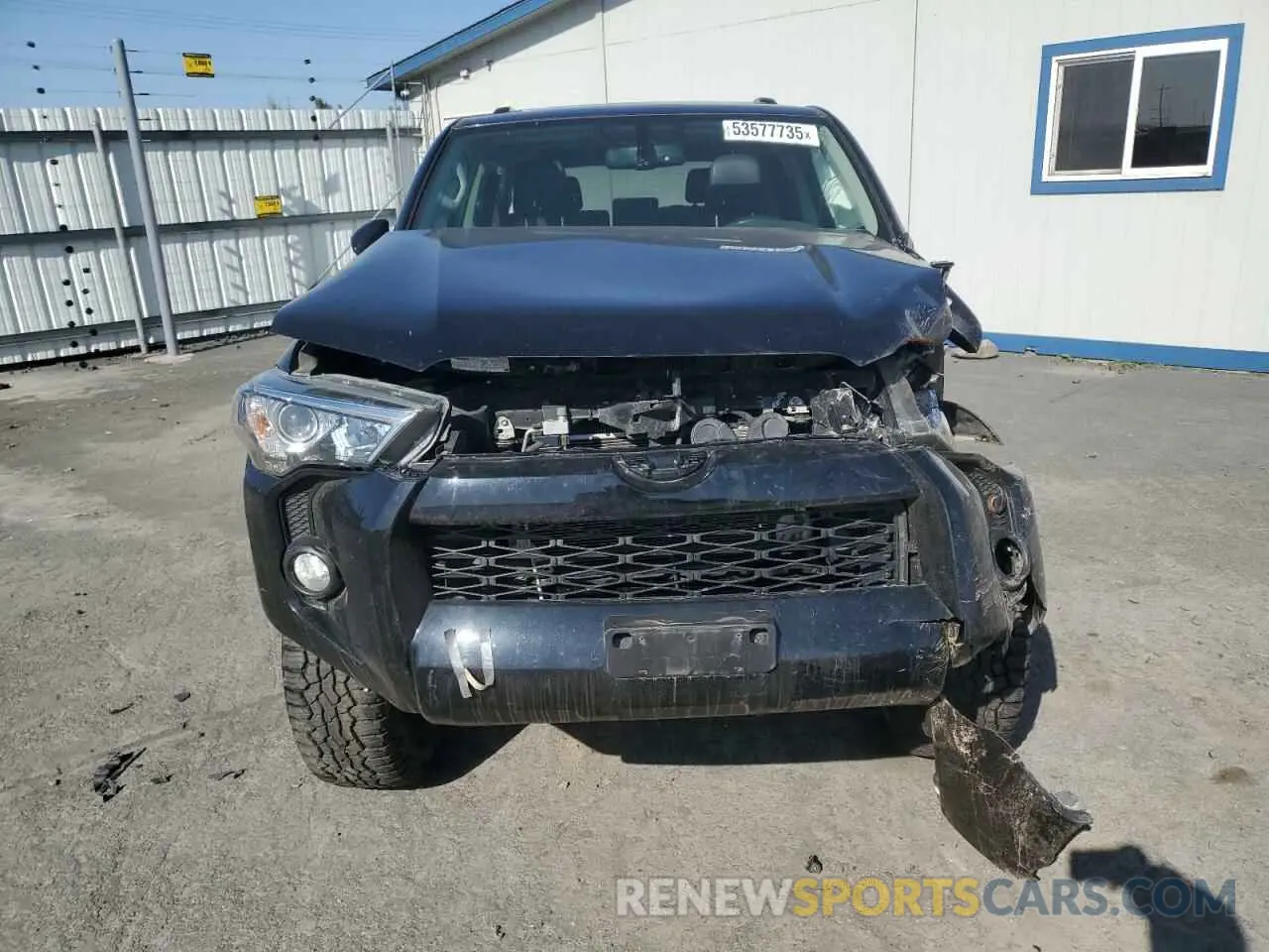 5 Photograph of a damaged car JTEBU5JR2K5709375 TOYOTA 4RUNNER 2019