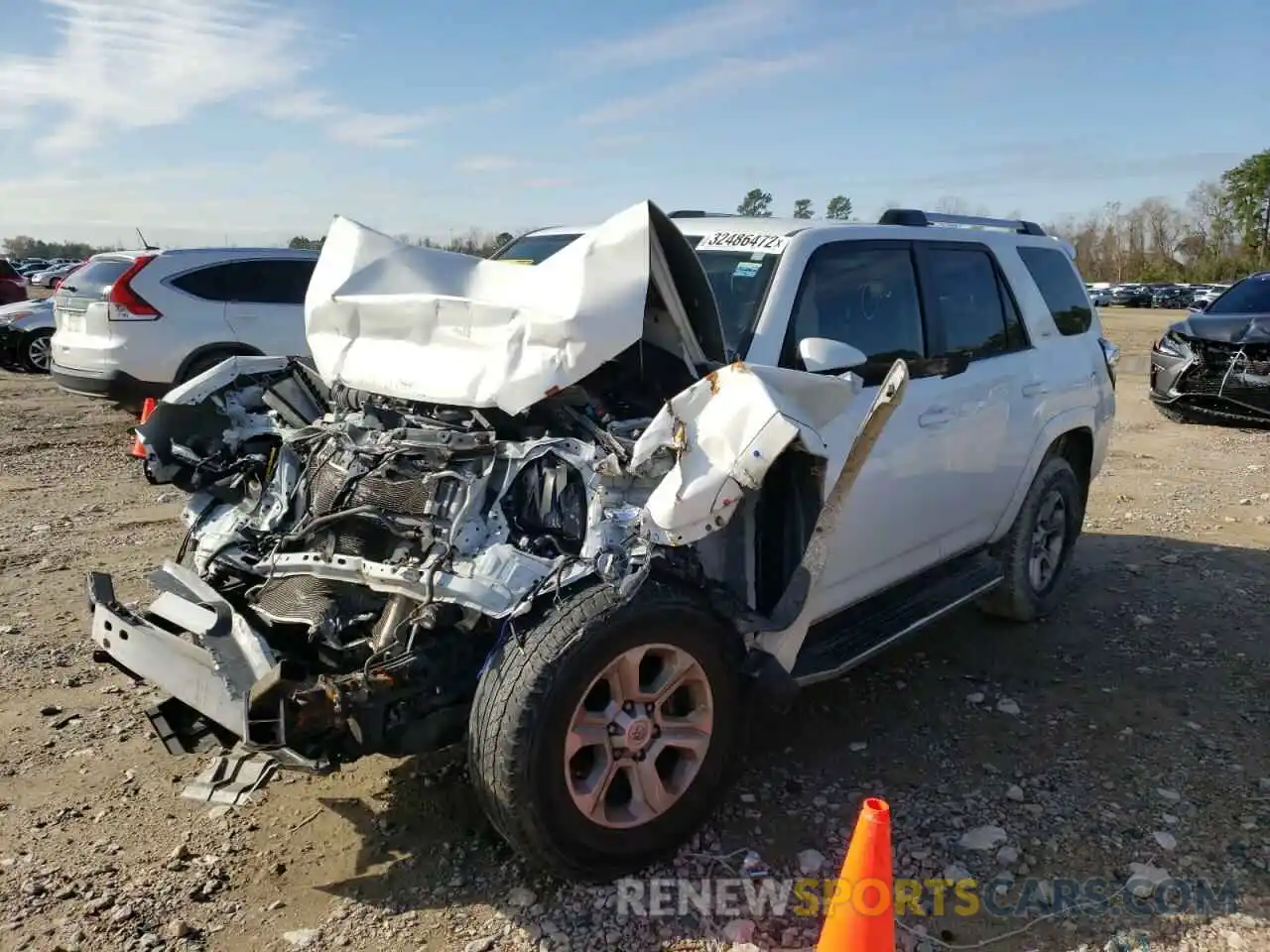 2 Photograph of a damaged car JTEBU5JR2K5717959 TOYOTA 4RUNNER 2019