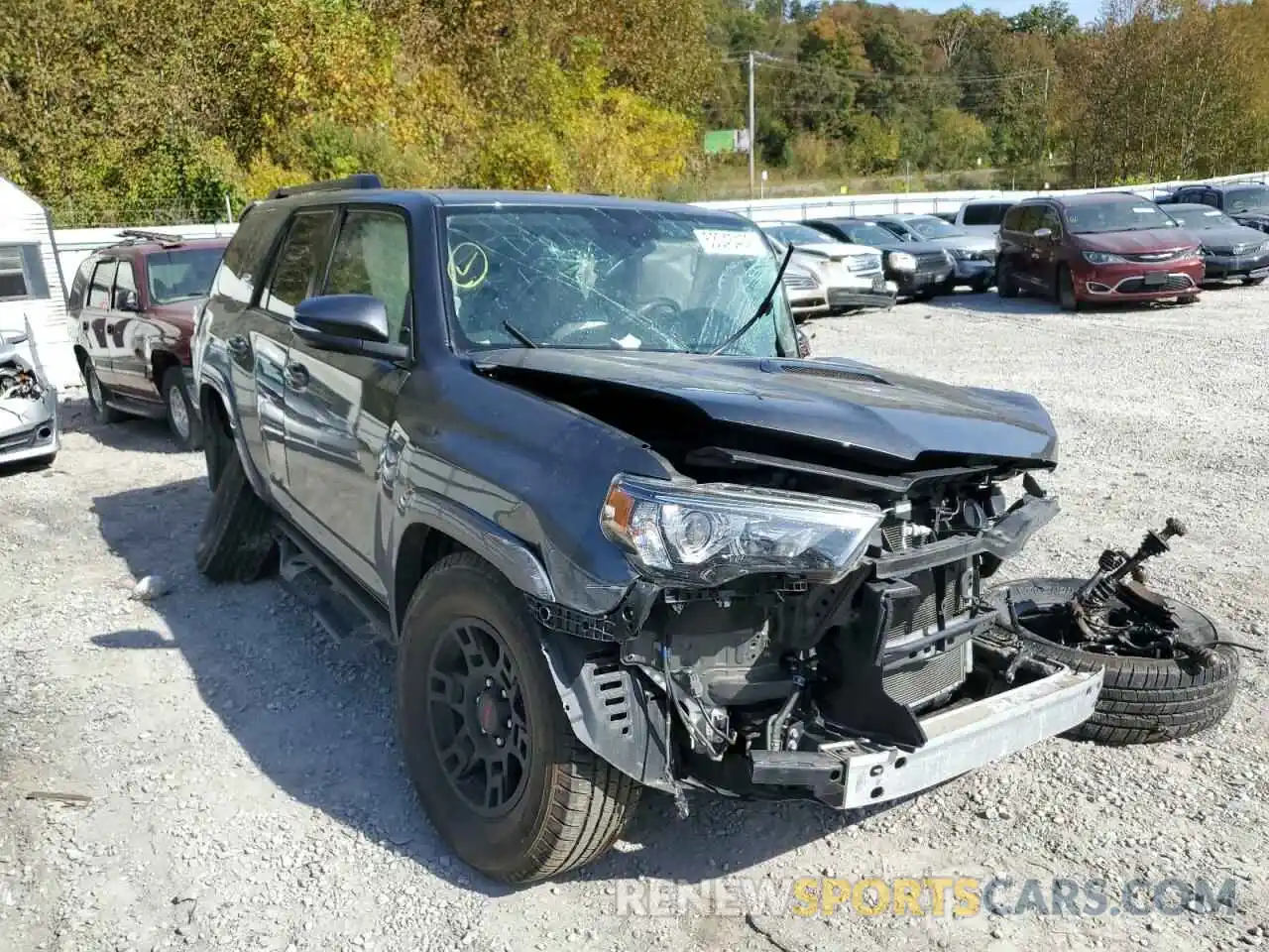 1 Photograph of a damaged car JTEBU5JR2K5719193 TOYOTA 4RUNNER 2019