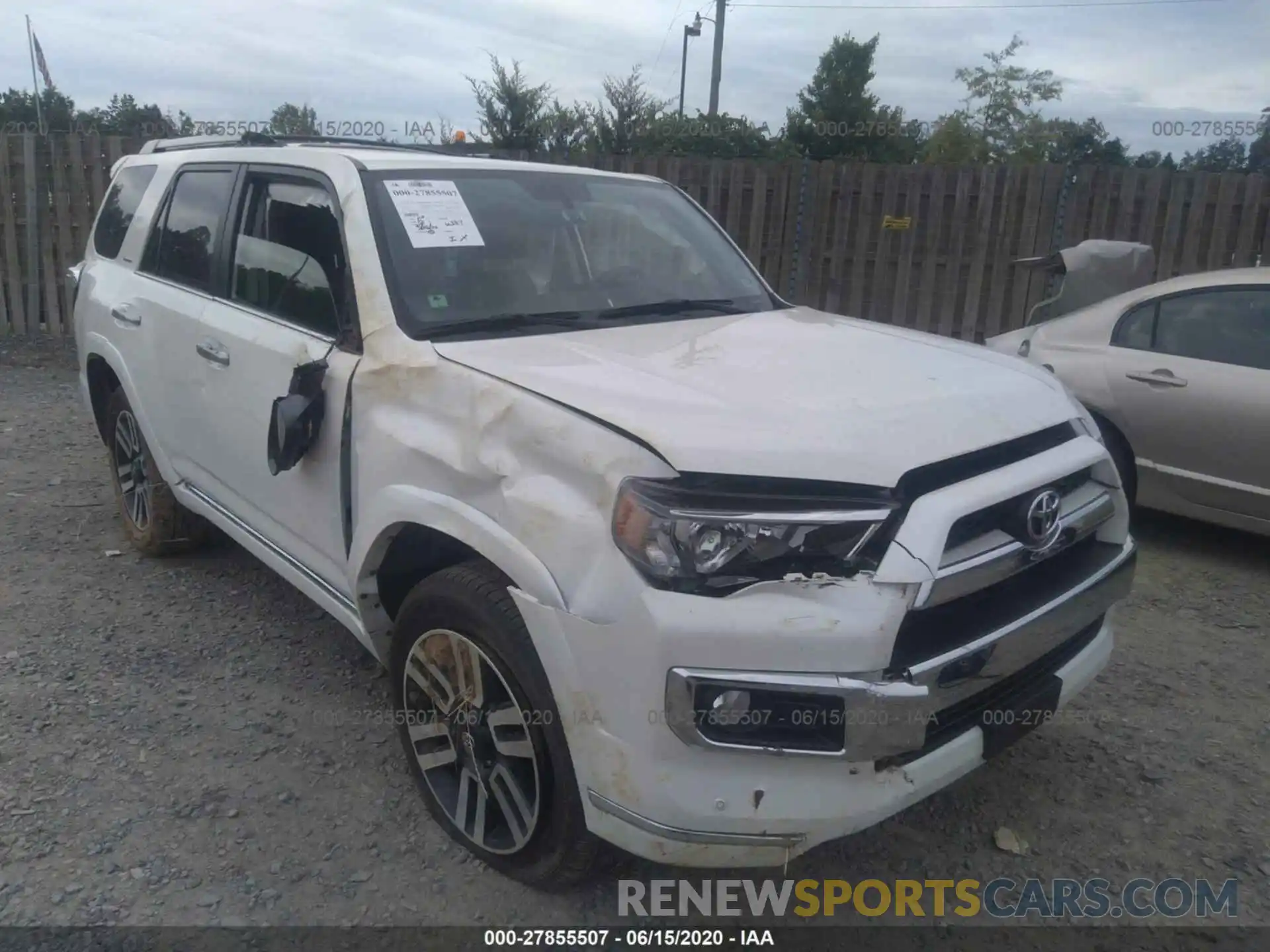 1 Photograph of a damaged car JTEBU5JR2K5722594 TOYOTA 4RUNNER 2019