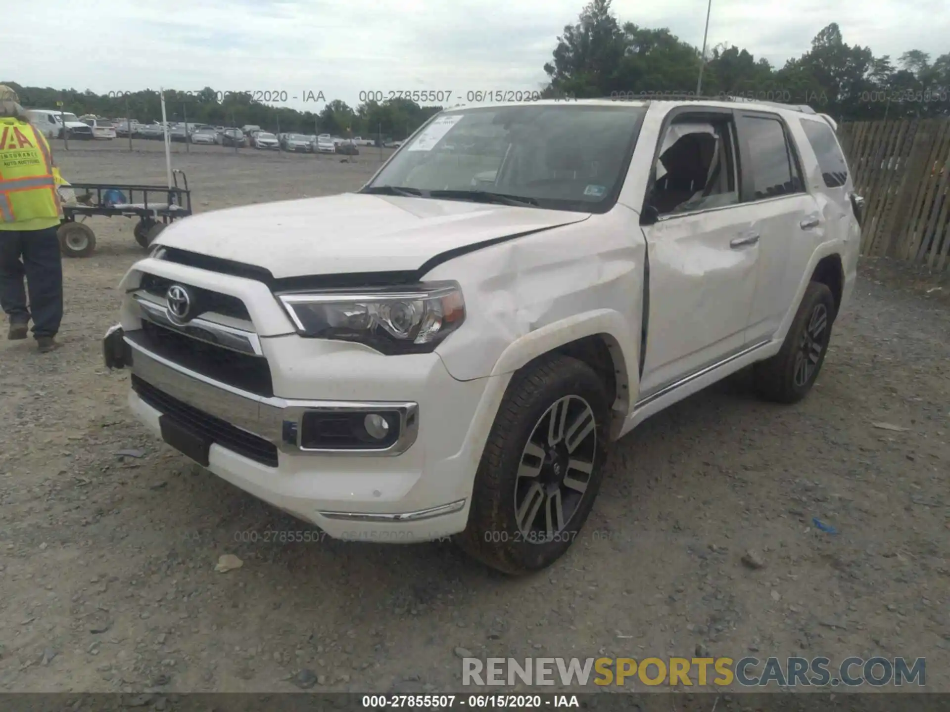 2 Photograph of a damaged car JTEBU5JR2K5722594 TOYOTA 4RUNNER 2019