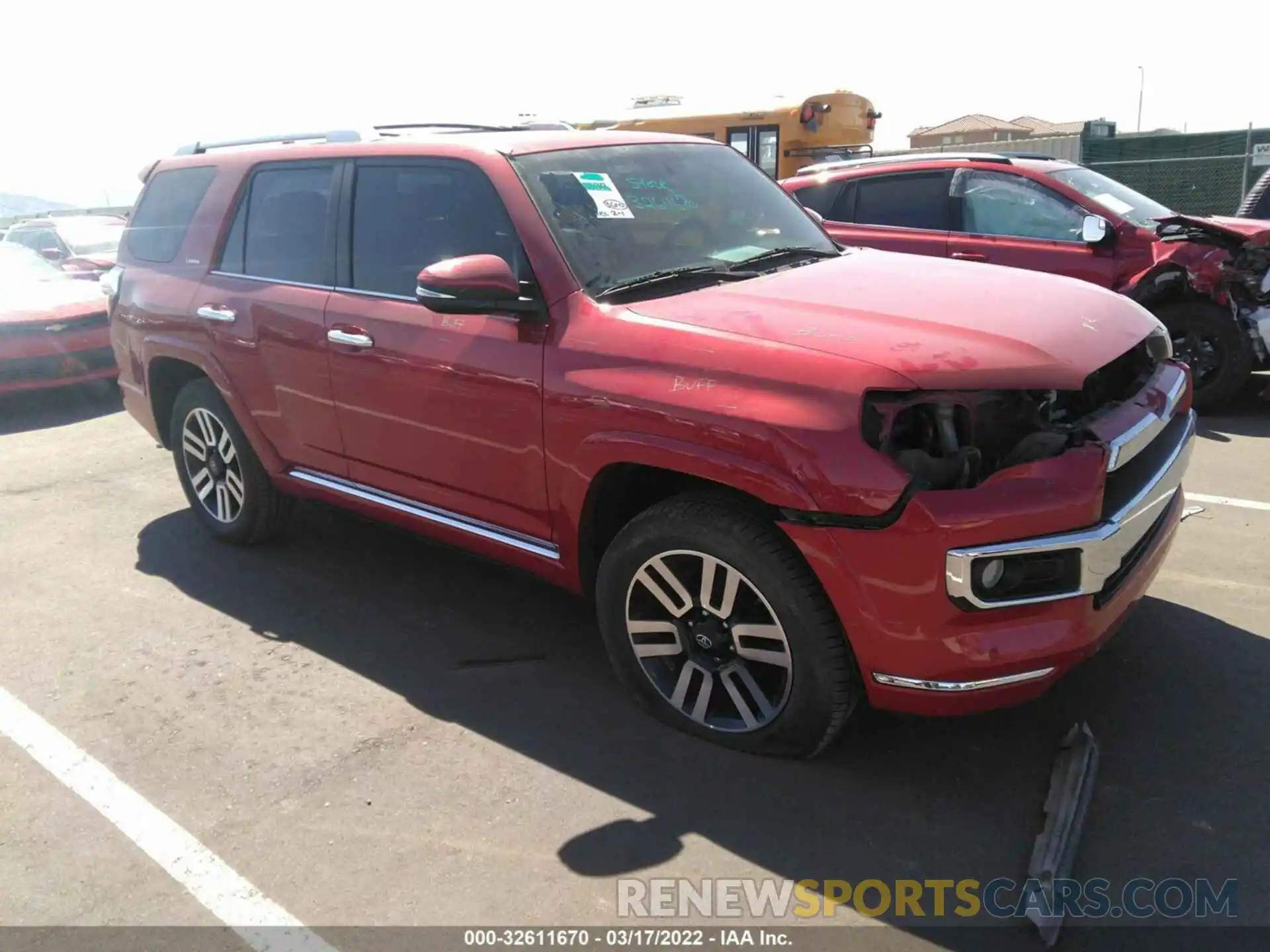 1 Photograph of a damaged car JTEBU5JR2K5725768 TOYOTA 4RUNNER 2019