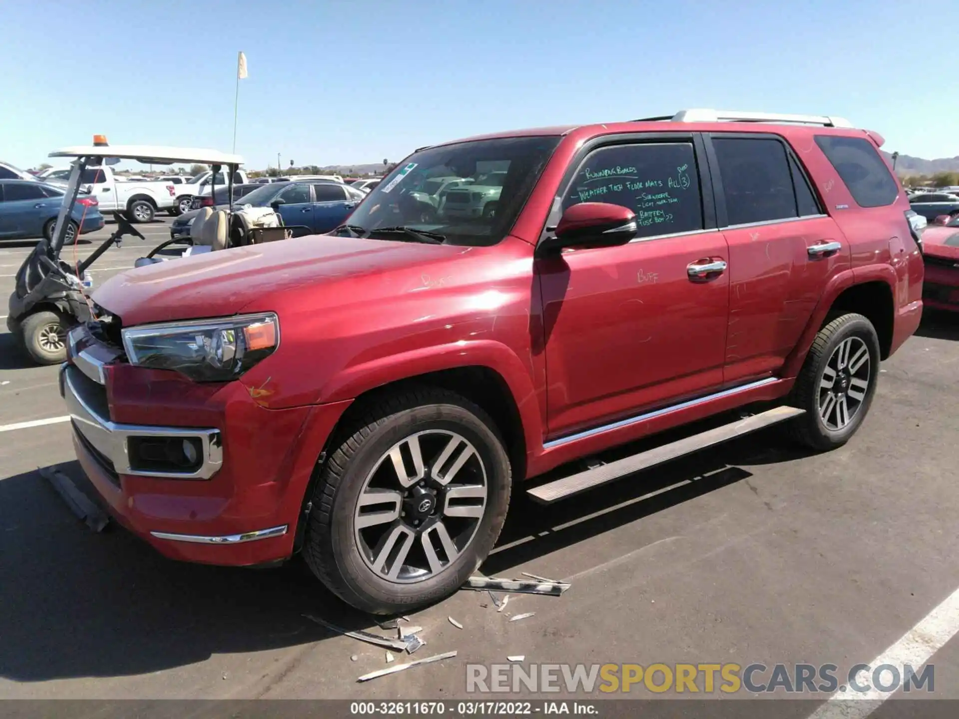 2 Photograph of a damaged car JTEBU5JR2K5725768 TOYOTA 4RUNNER 2019