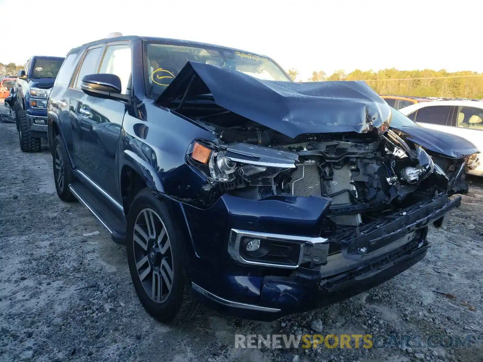 1 Photograph of a damaged car JTEBU5JR3K5619071 TOYOTA 4RUNNER 2019