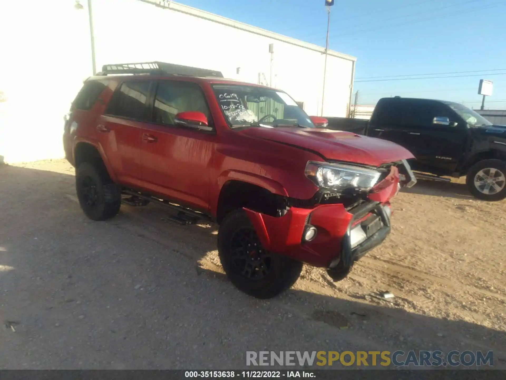 1 Photograph of a damaged car JTEBU5JR3K5630619 TOYOTA 4RUNNER 2019