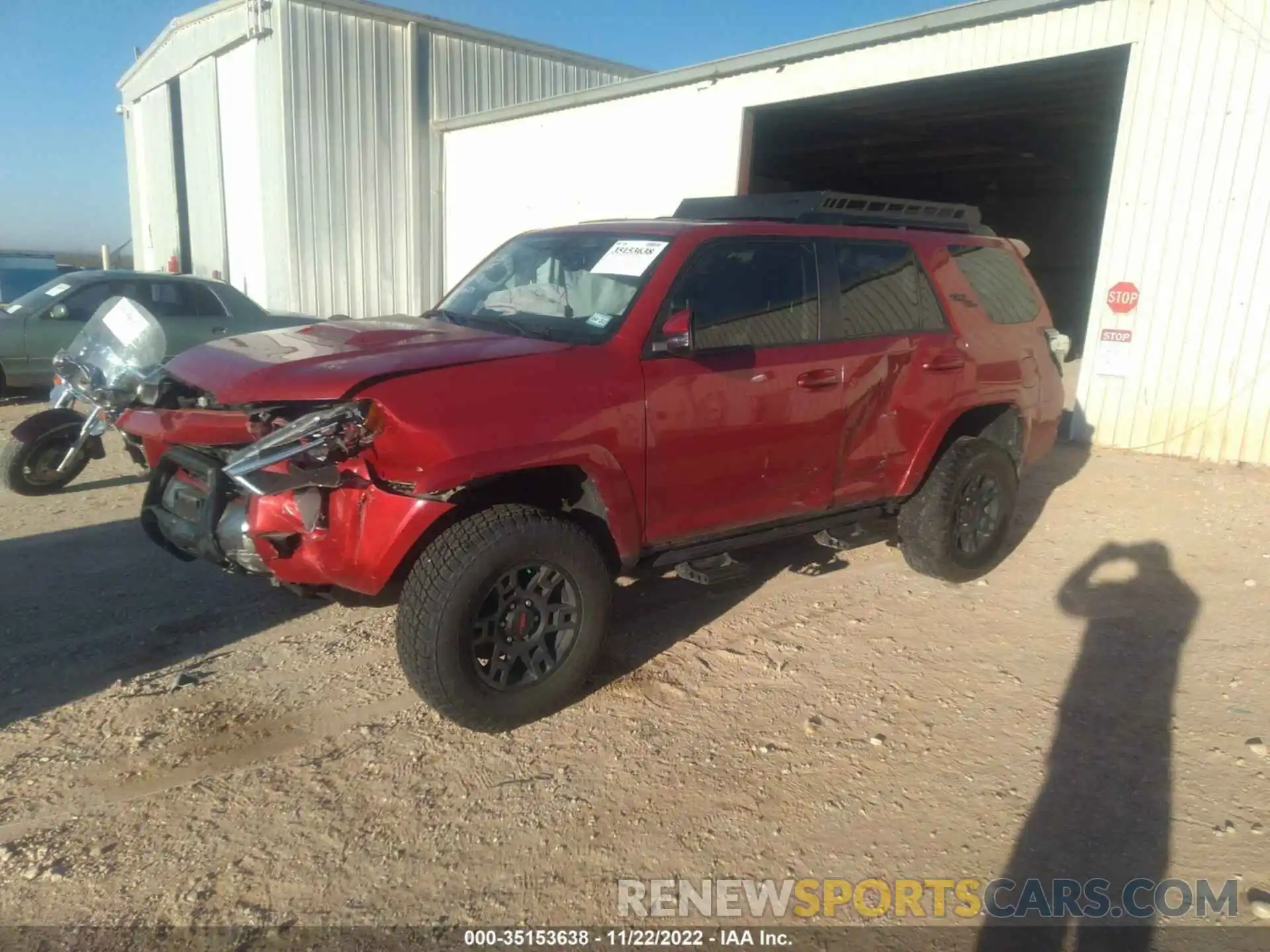 2 Photograph of a damaged car JTEBU5JR3K5630619 TOYOTA 4RUNNER 2019