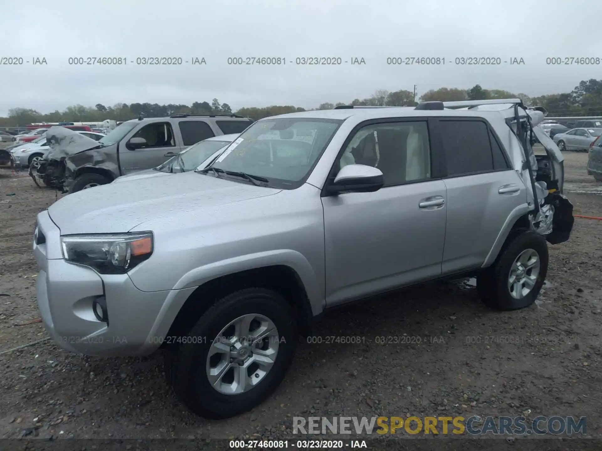 2 Photograph of a damaged car JTEBU5JR3K5642446 TOYOTA 4RUNNER 2019