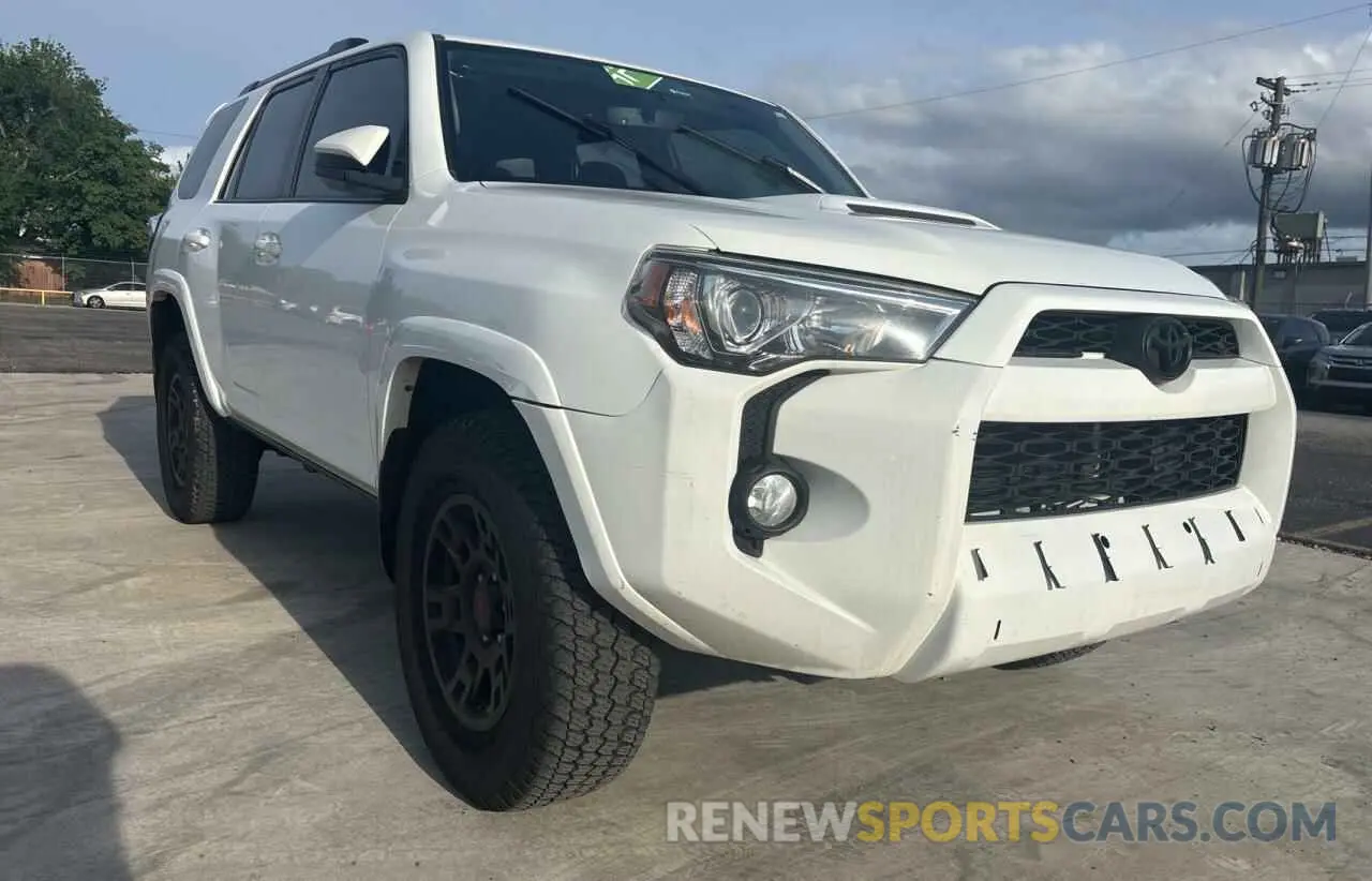 1 Photograph of a damaged car JTEBU5JR3K5649428 TOYOTA 4RUNNER 2019