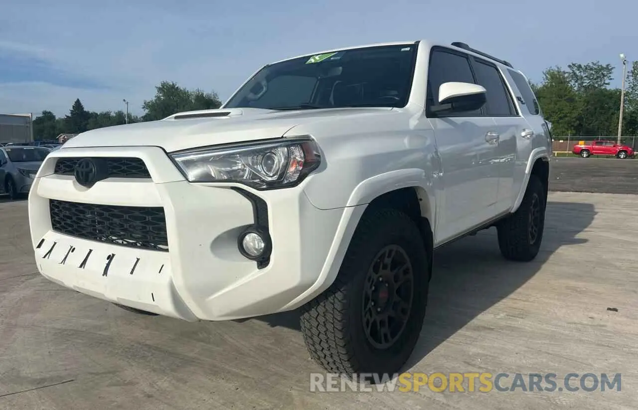 2 Photograph of a damaged car JTEBU5JR3K5649428 TOYOTA 4RUNNER 2019