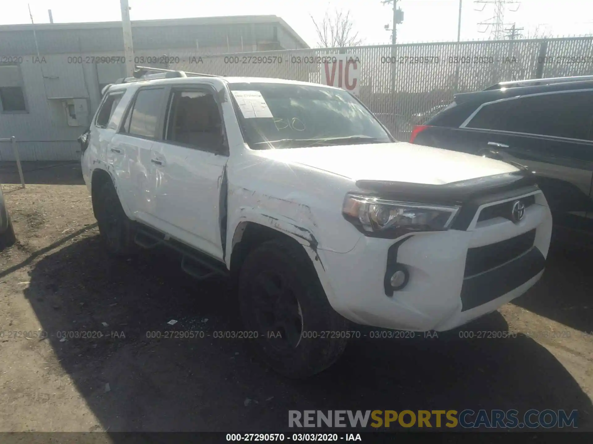 1 Photograph of a damaged car JTEBU5JR3K5650529 TOYOTA 4RUNNER 2019