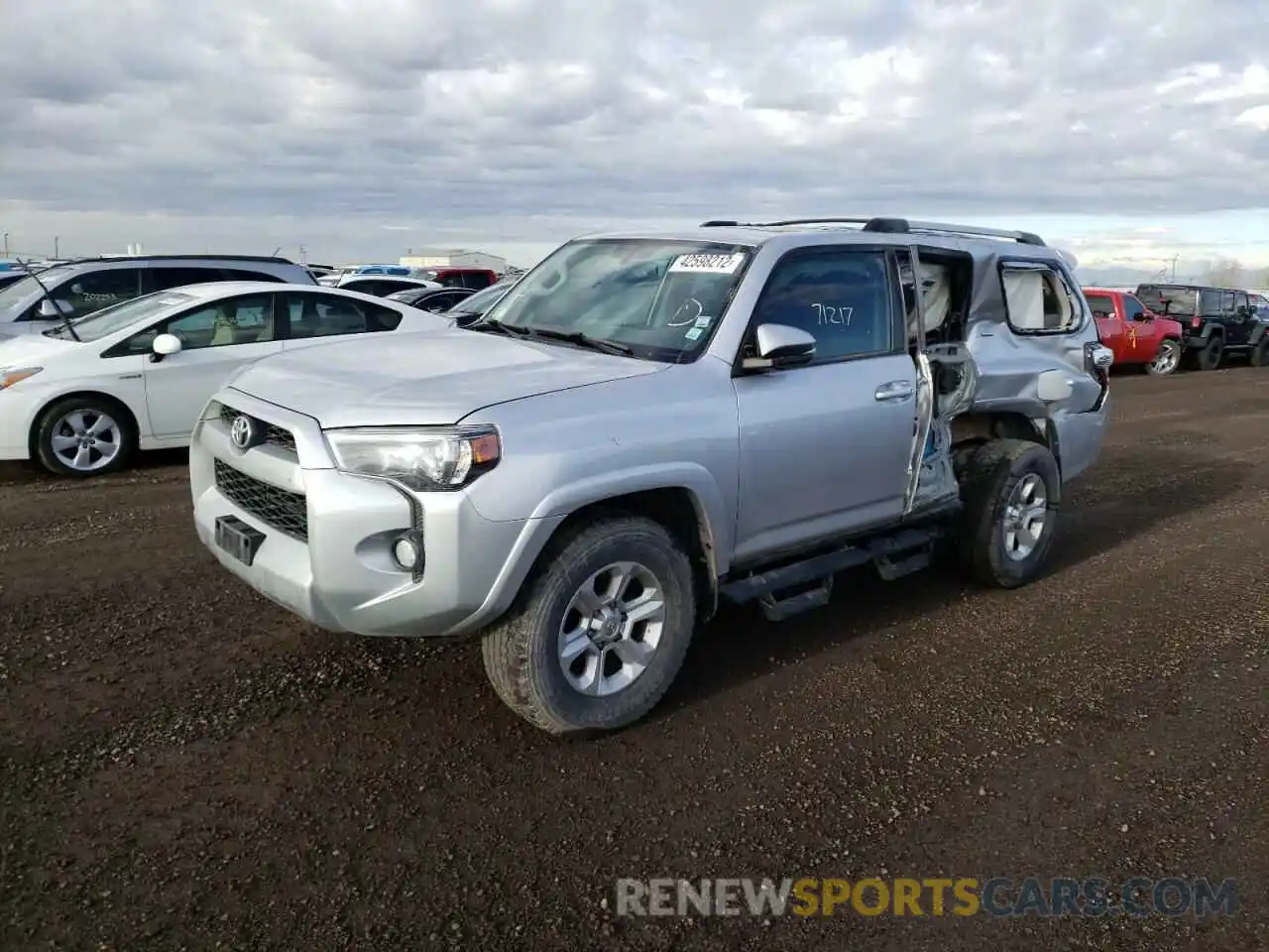 2 Photograph of a damaged car JTEBU5JR3K5657142 TOYOTA 4RUNNER 2019