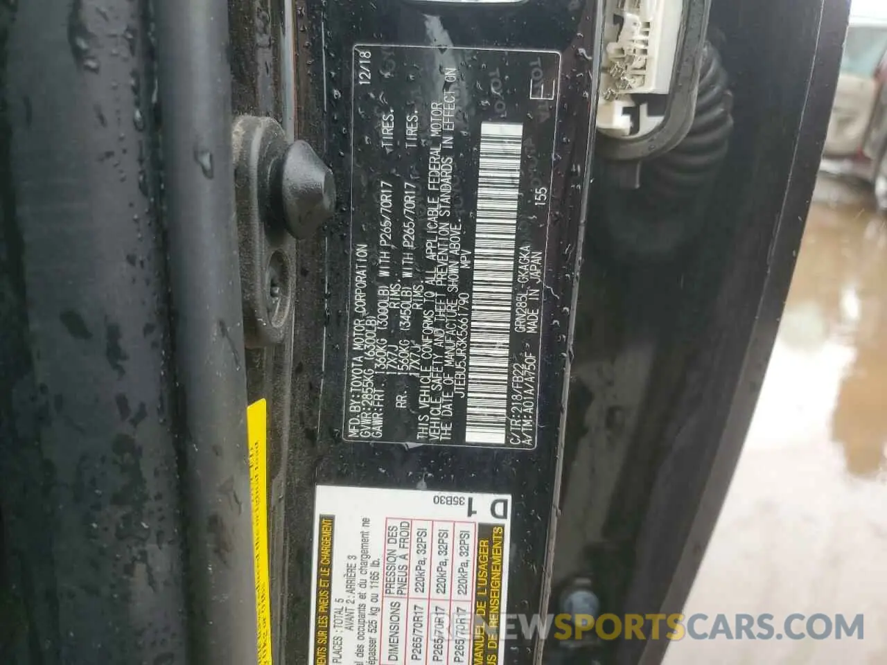 13 Photograph of a damaged car JTEBU5JR3K5661790 TOYOTA 4RUNNER 2019