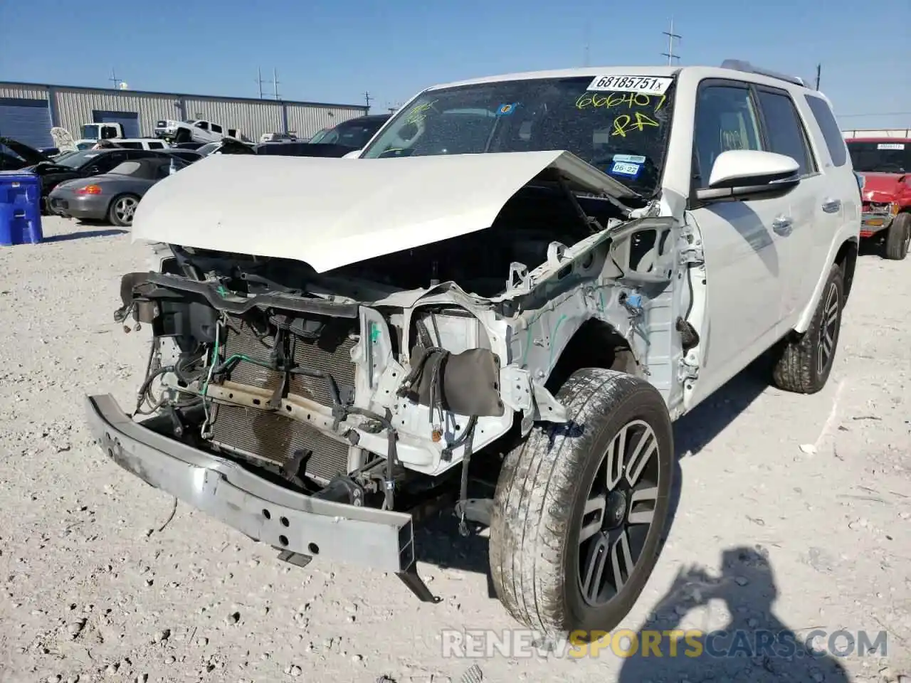 2 Photograph of a damaged car JTEBU5JR3K5666407 TOYOTA 4RUNNER 2019