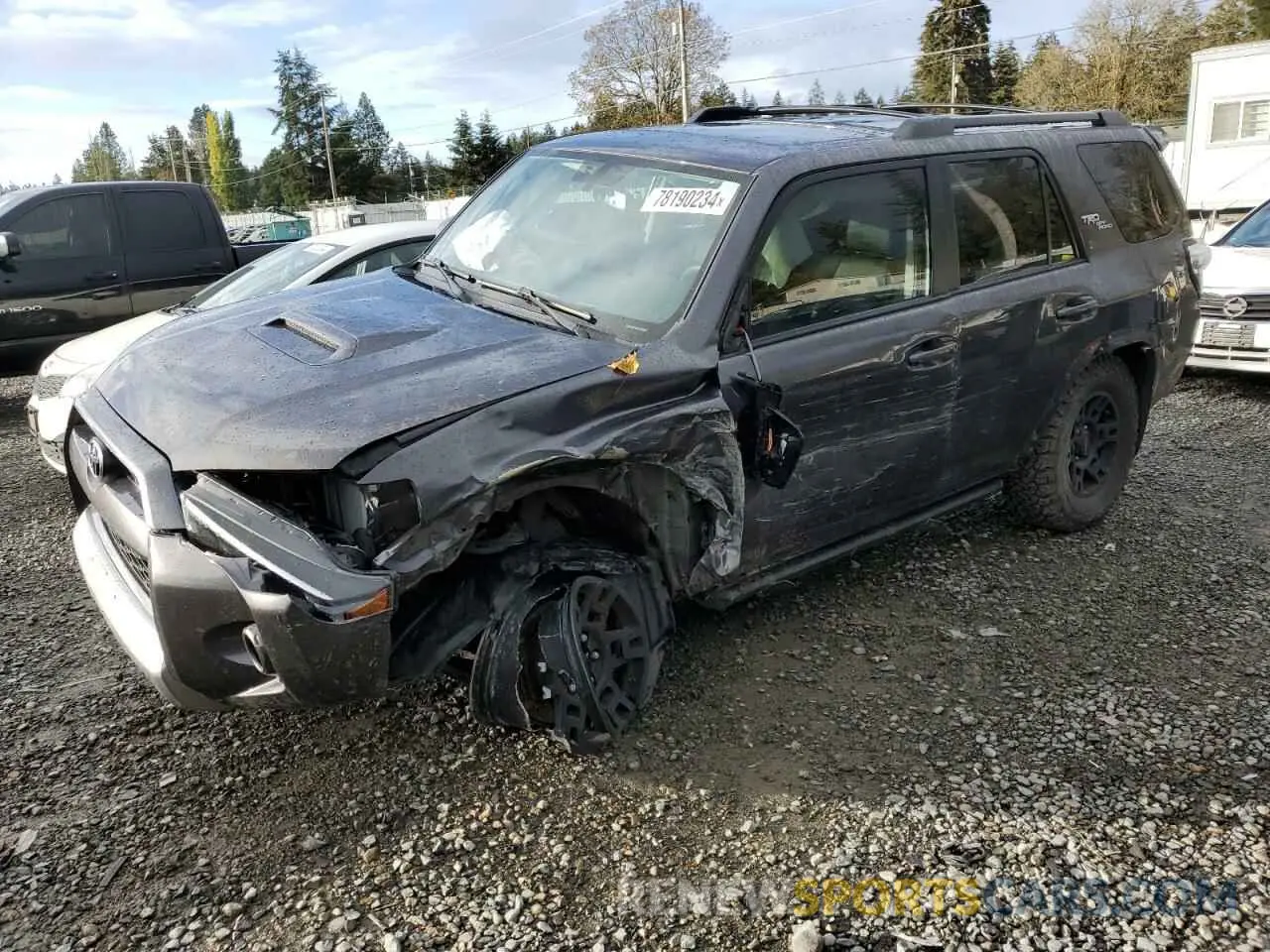 1 Photograph of a damaged car JTEBU5JR3K5670635 TOYOTA 4RUNNER 2019